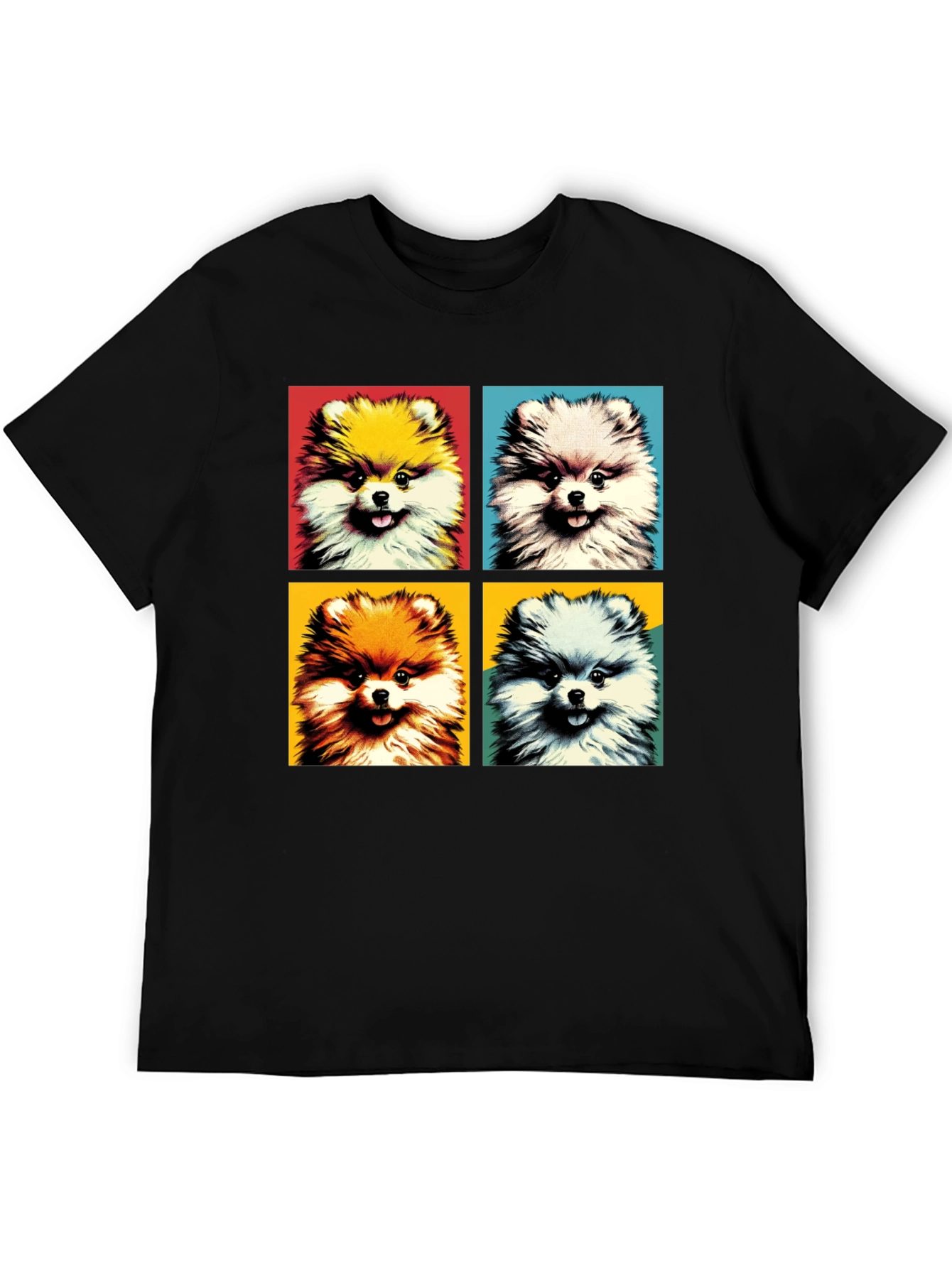 Pop Art Pomeranian Dog Graphic Tee