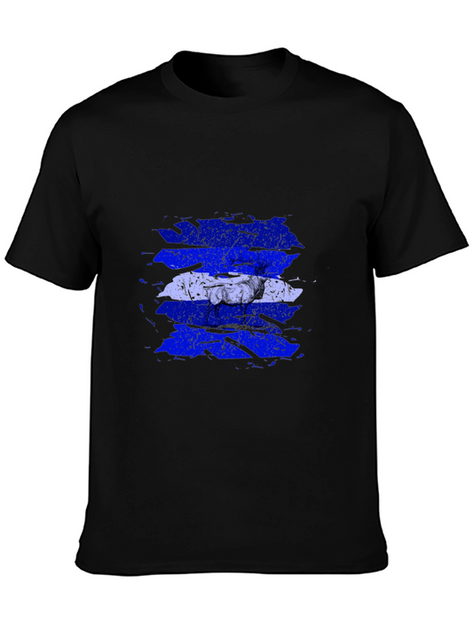 Distressed Nicaragua Flag Graphic Tee - Soft Cotton Comfort