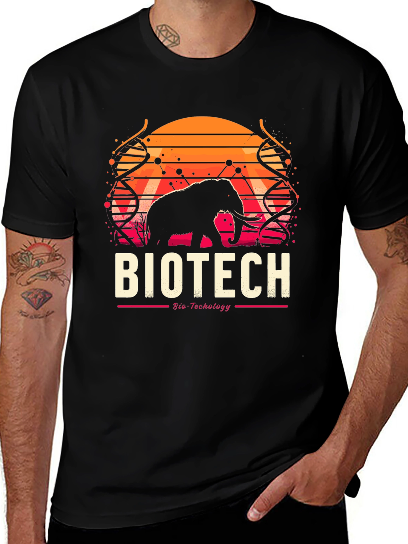 Biotech Elephant T-Shirt - Science & Nature Tee