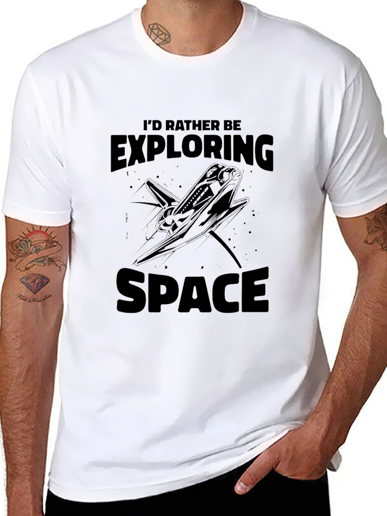 Explore Space Black T-Shirt
