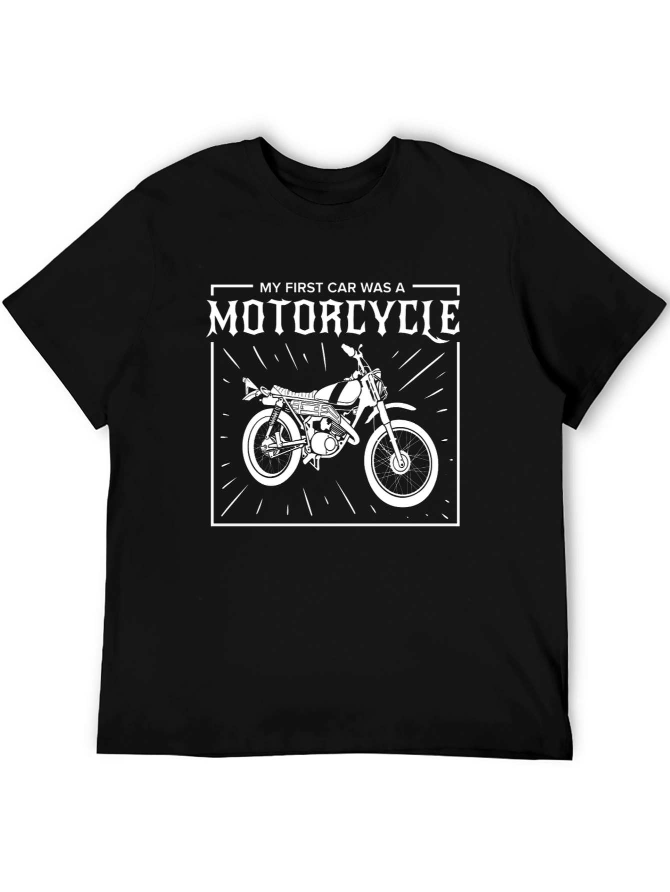 My First Car Was A Motorcycle Graphic T-Shirt