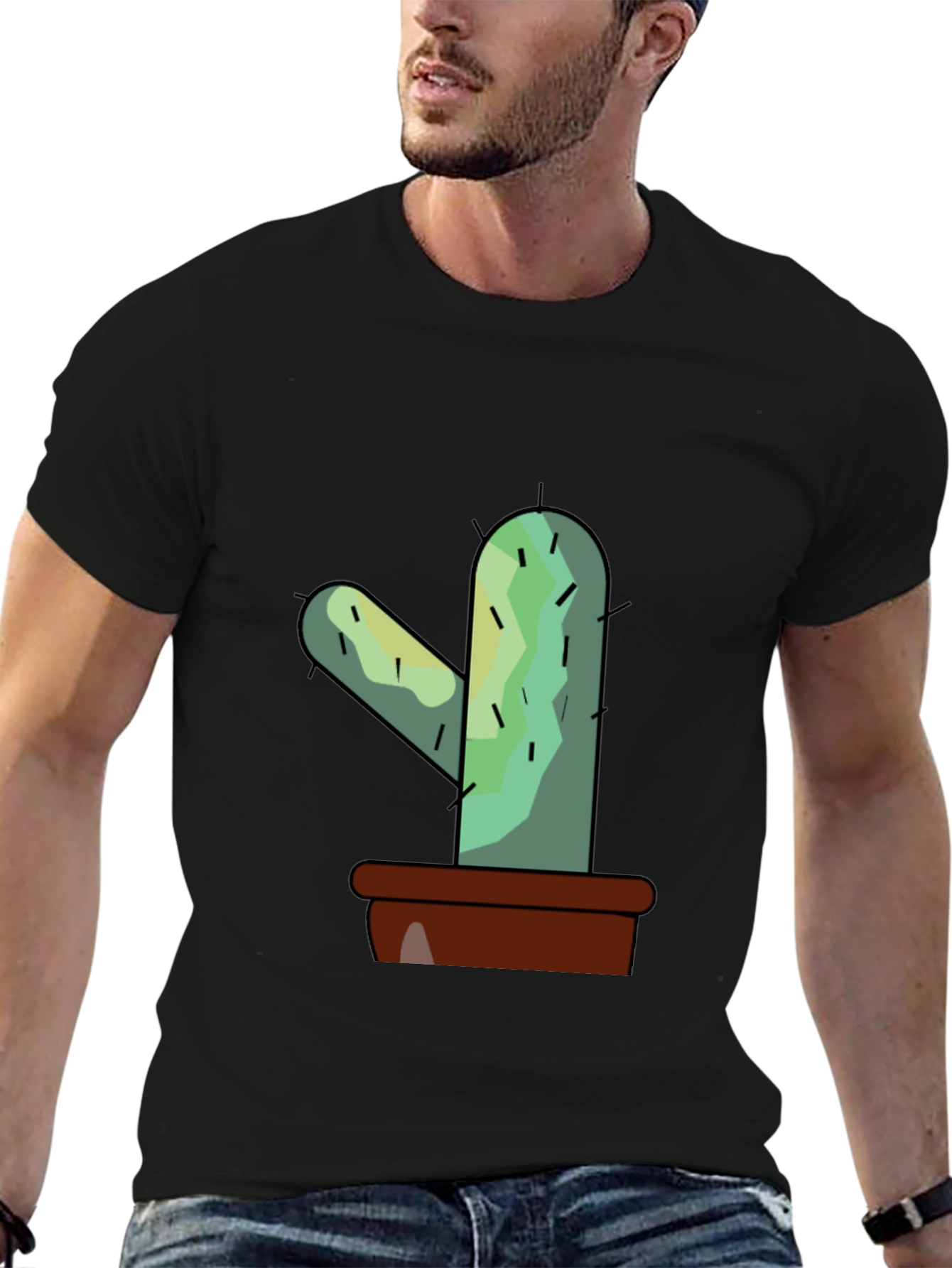 Cactus Graphic Tee - Trendy Unisex Style