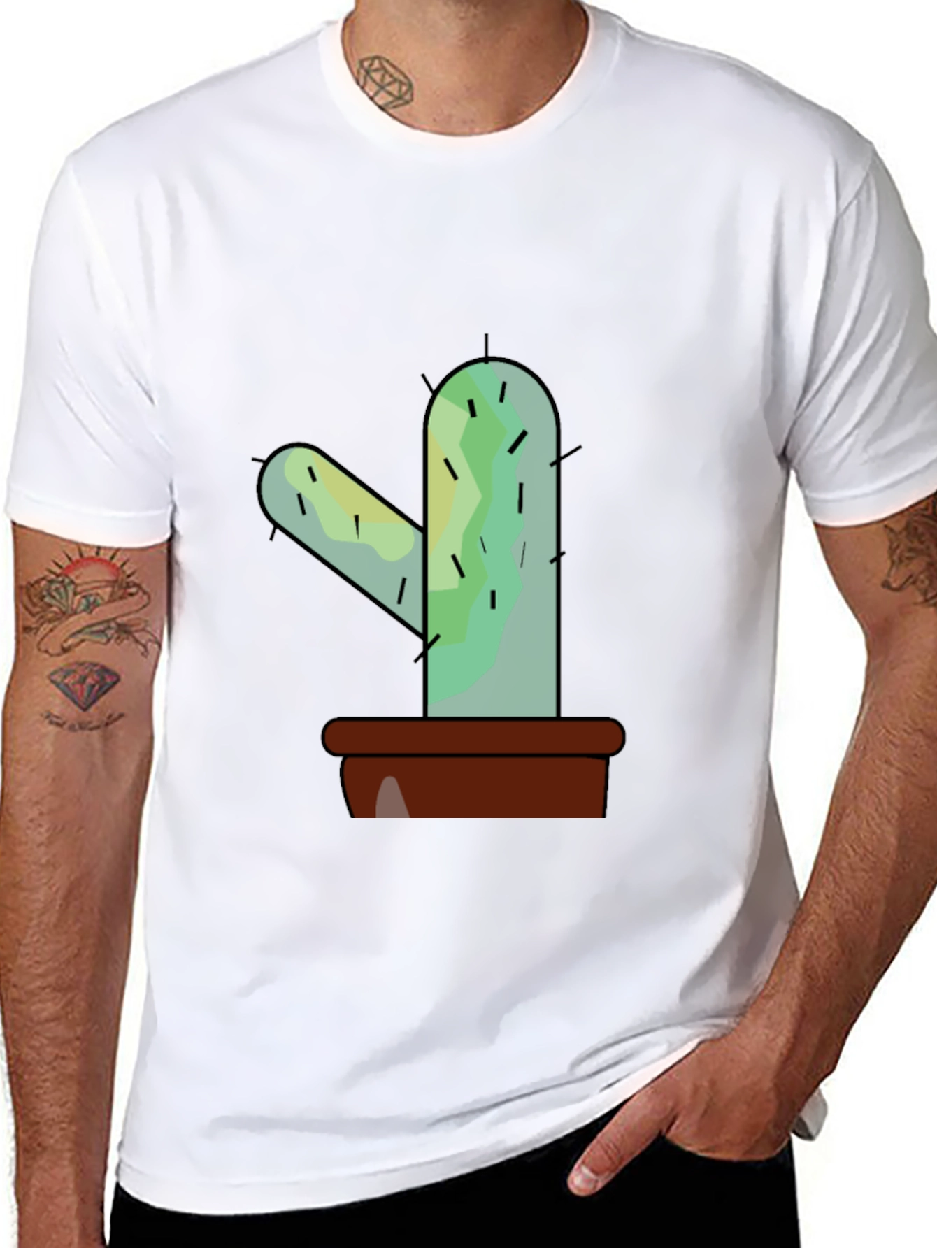 Cactus Graphic Tee - Trendy Unisex Style