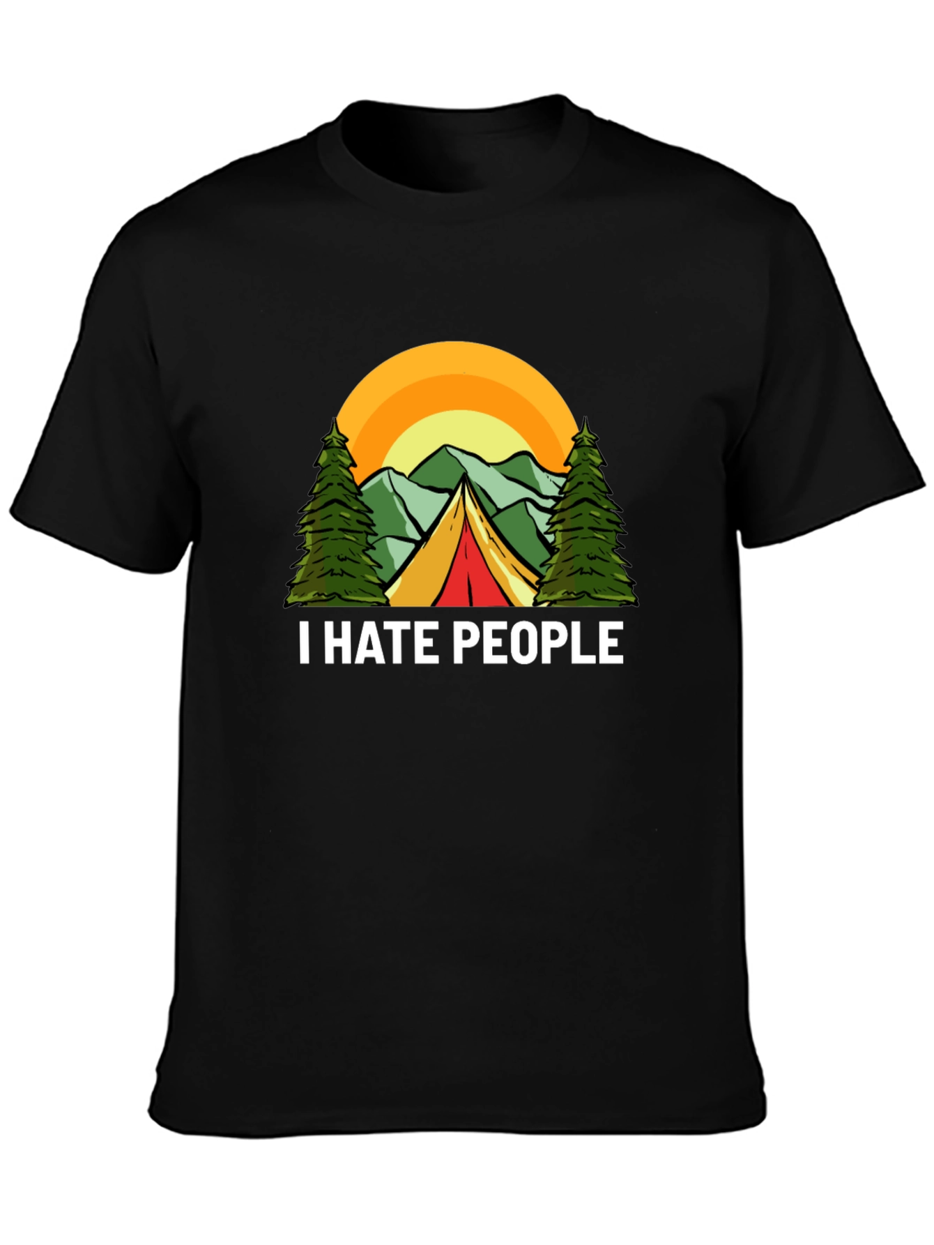 I Hate People Camping Graphic T-Shirt