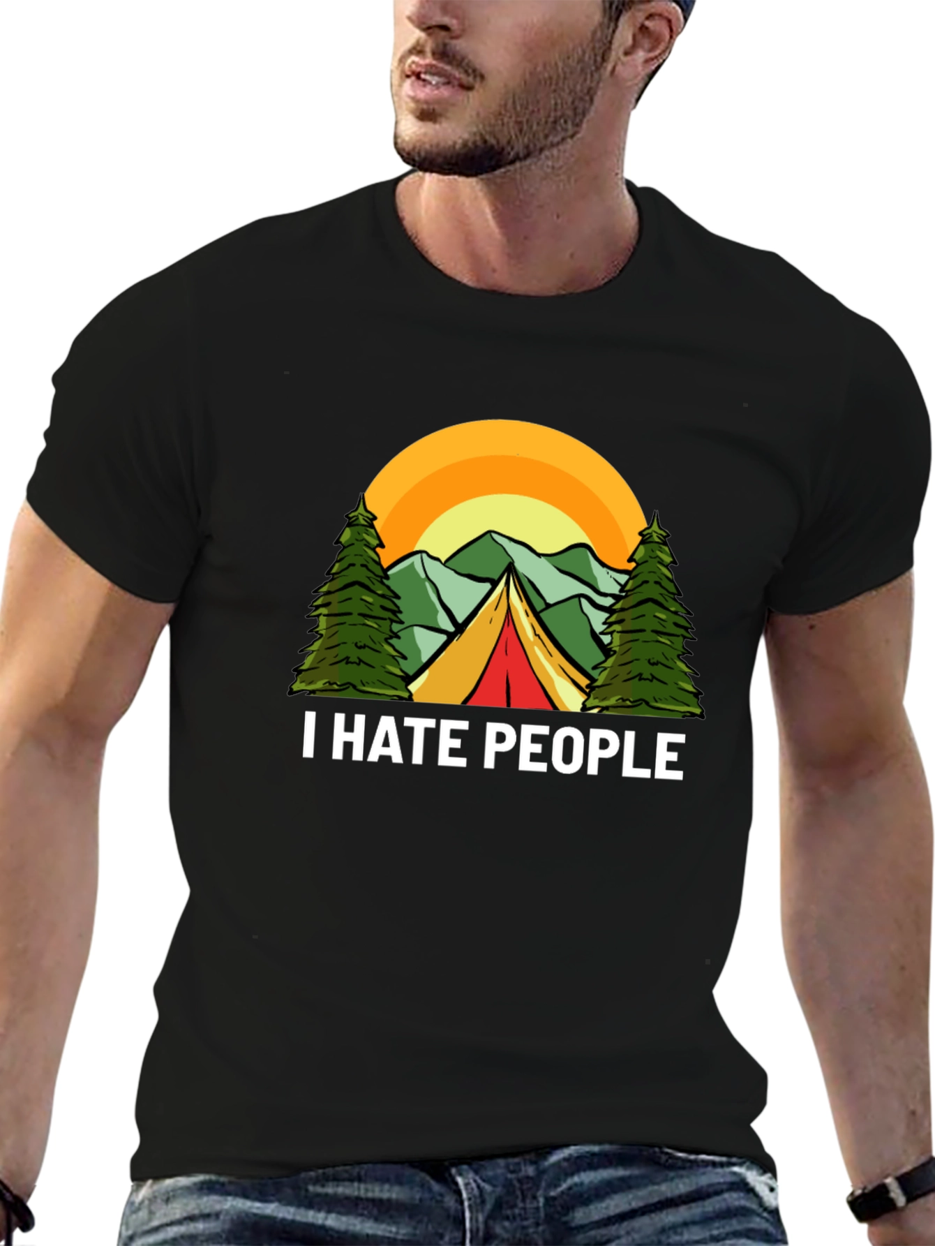 I Hate People Camping Graphic T-Shirt