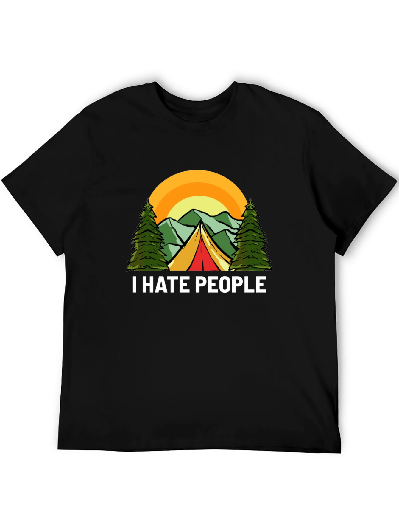I Hate People Camping Graphic T-Shirt