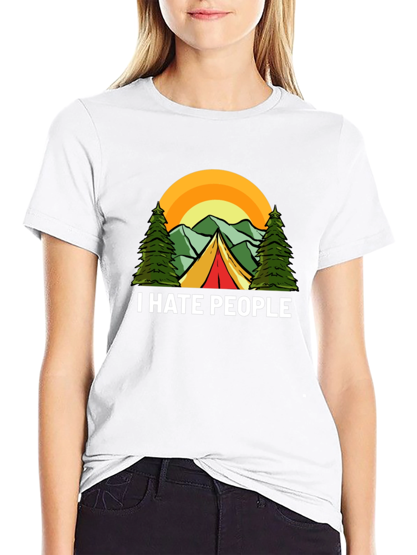 I Hate People Camping Graphic T-Shirt