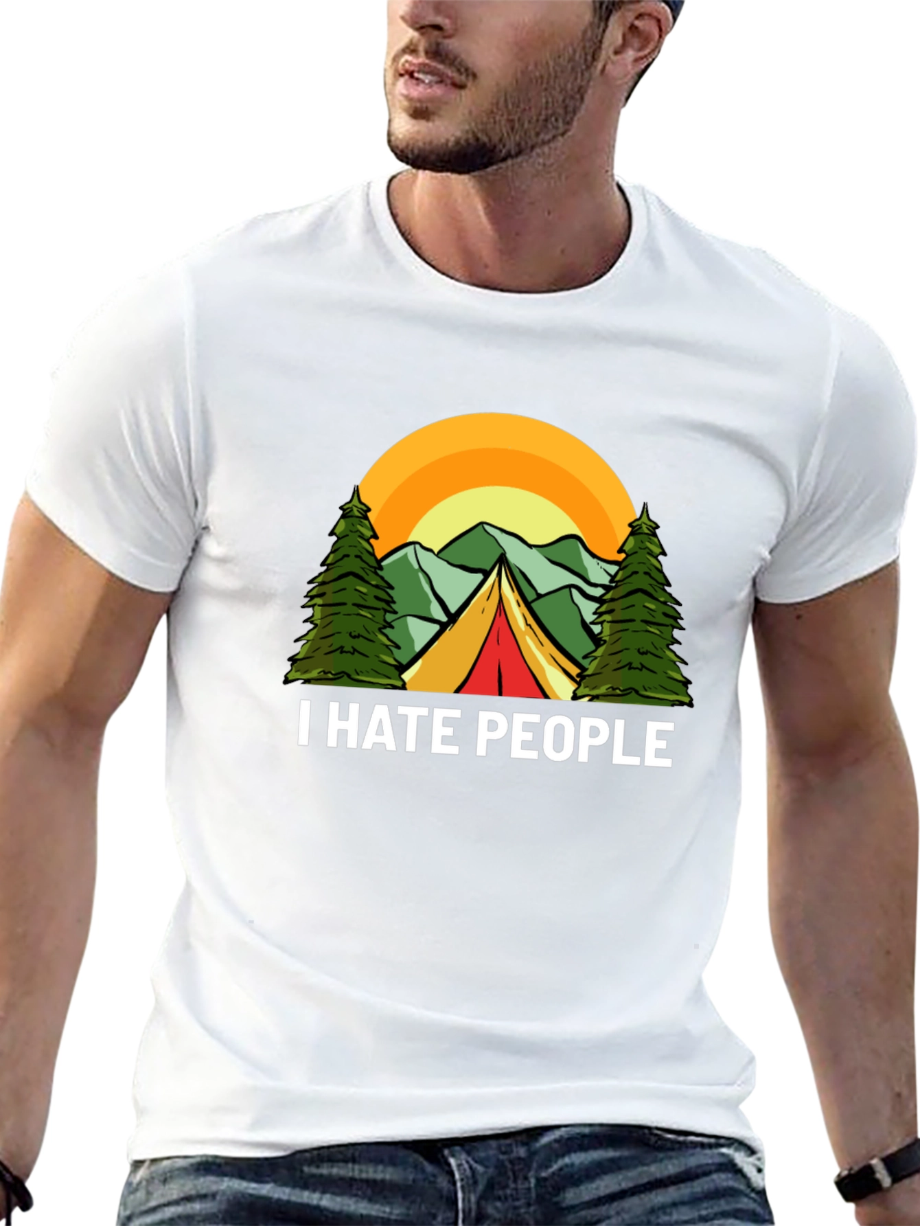 I Hate People Camping Graphic T-Shirt