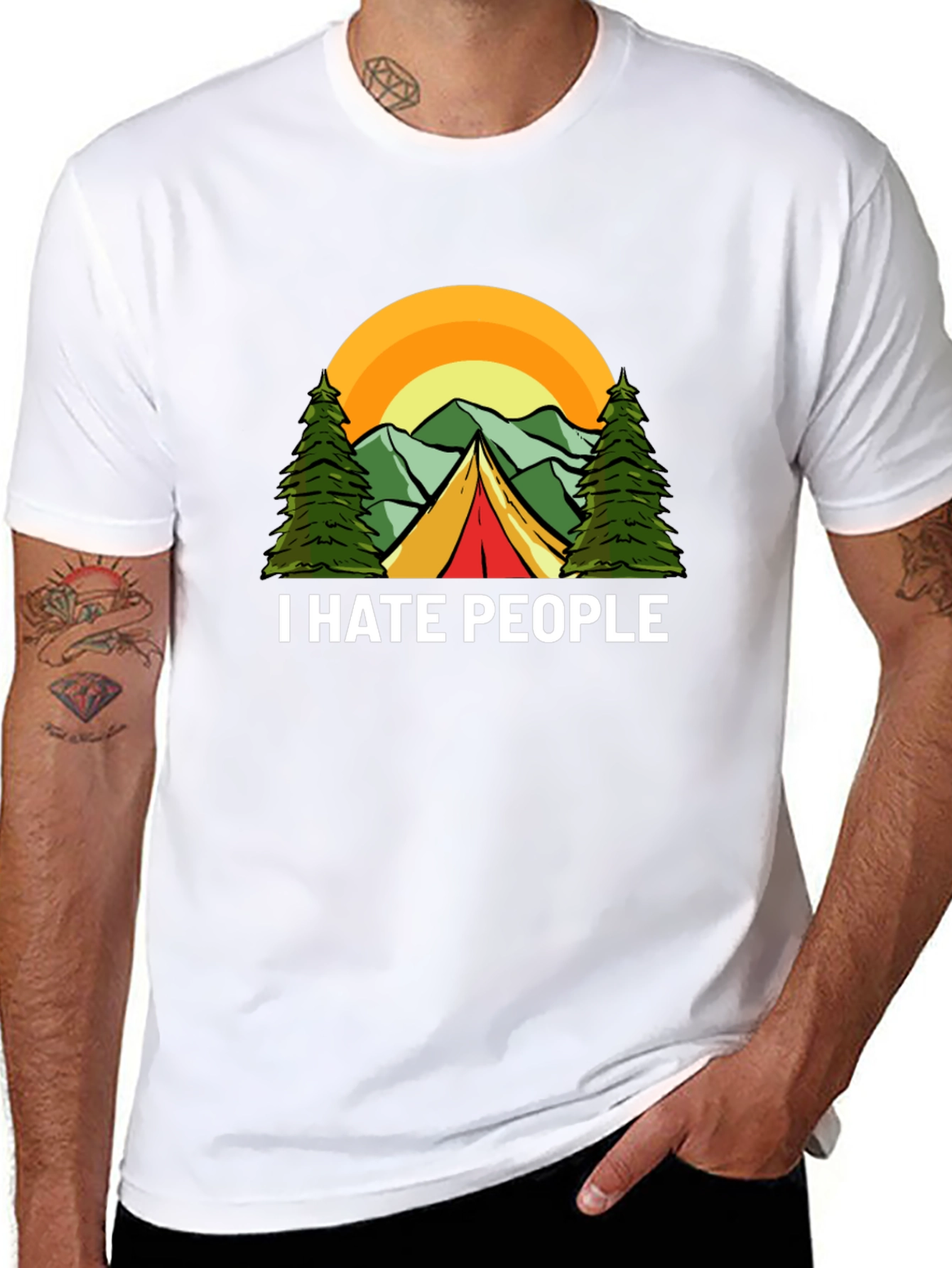 I Hate People Camping Graphic T-Shirt