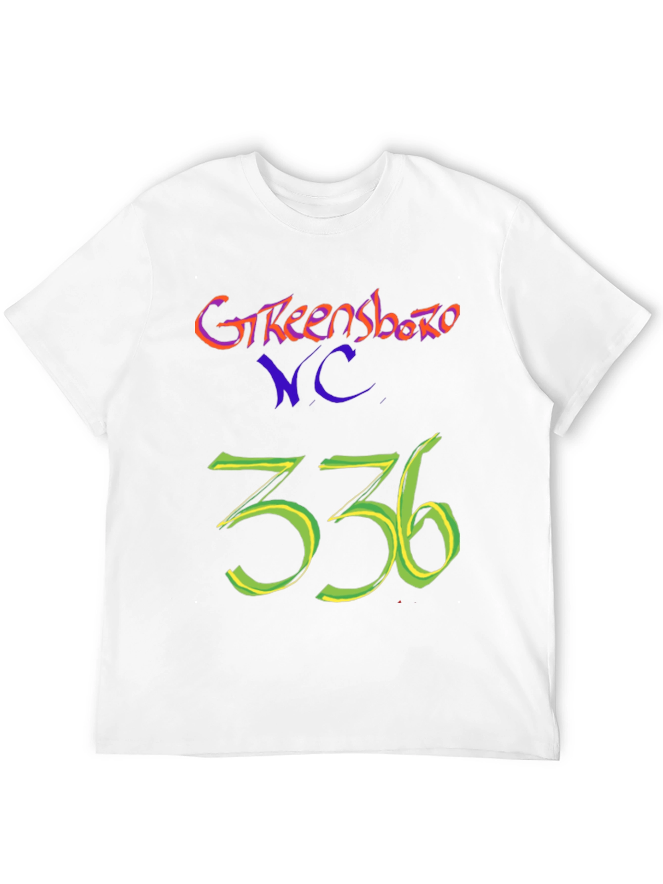 Greensboro NC 336 Black T-Shirt