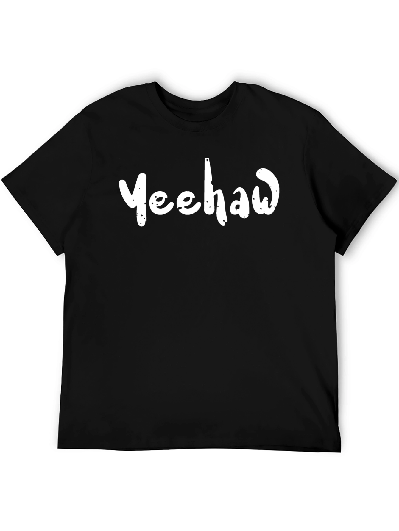 Yeehaw Graphic Tee - Black Cotton Comfort