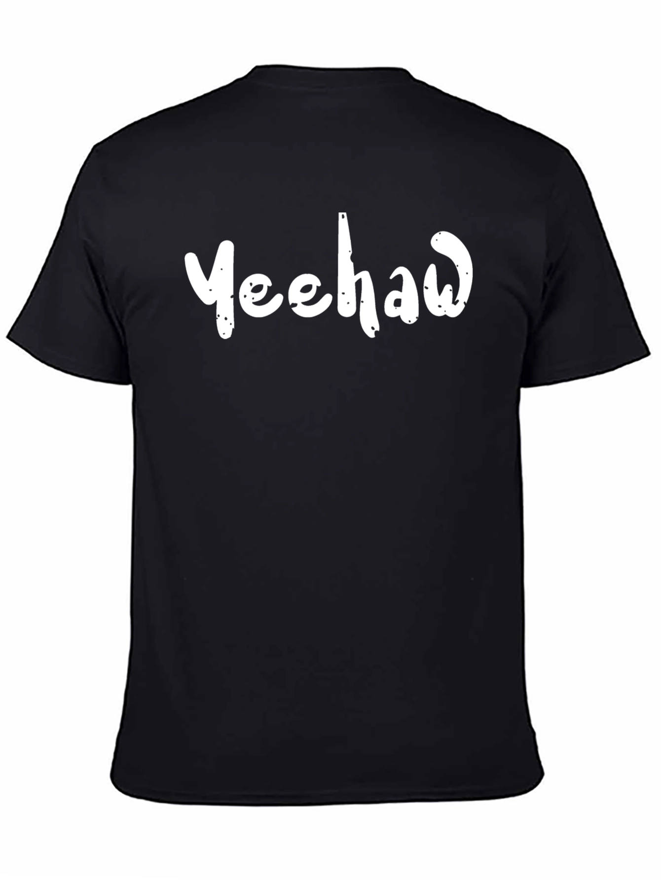 Yeehaw Graphic Tee - Black Cotton Comfort