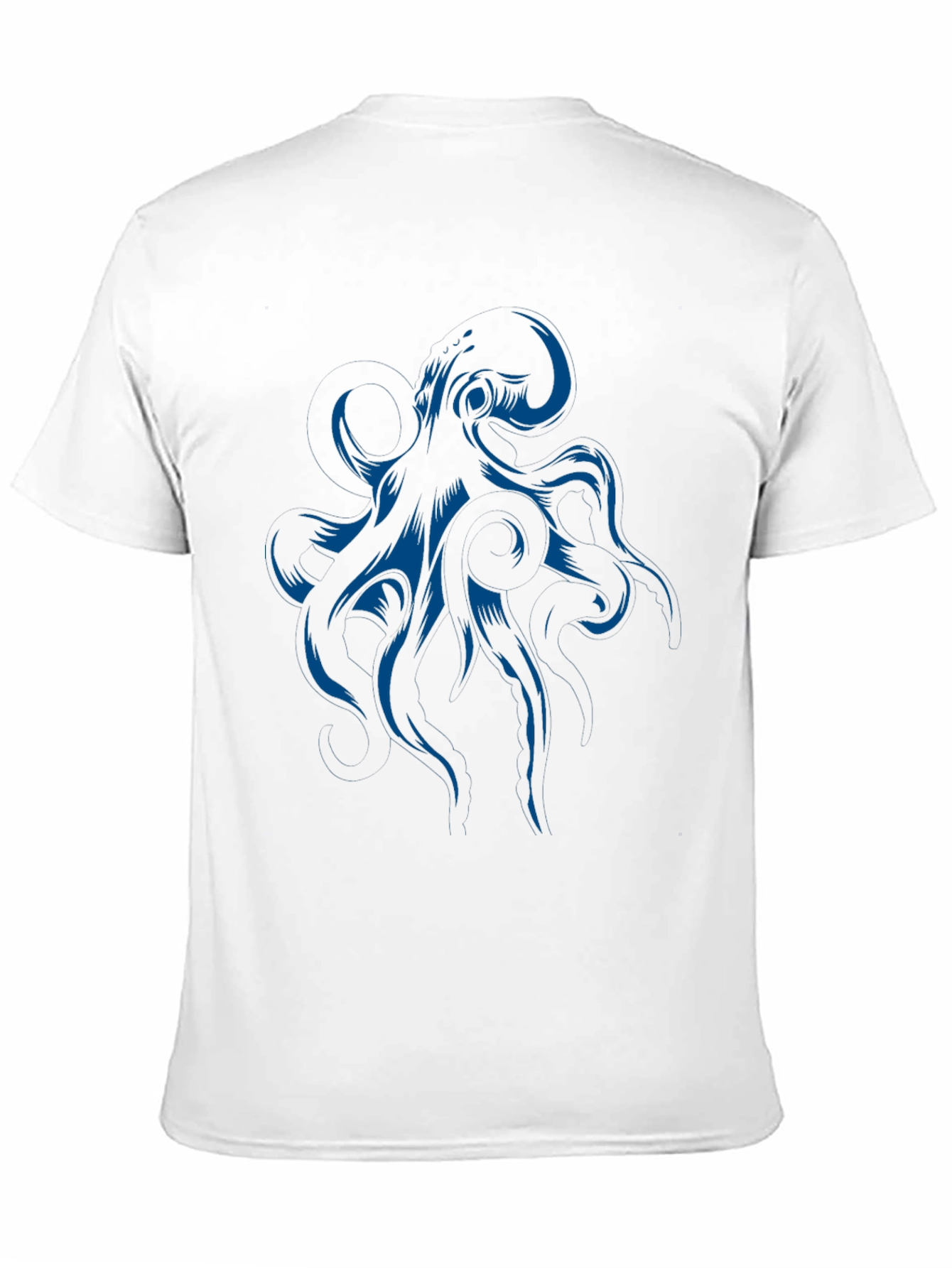 Octopus Graphic Print Black T-Shirt