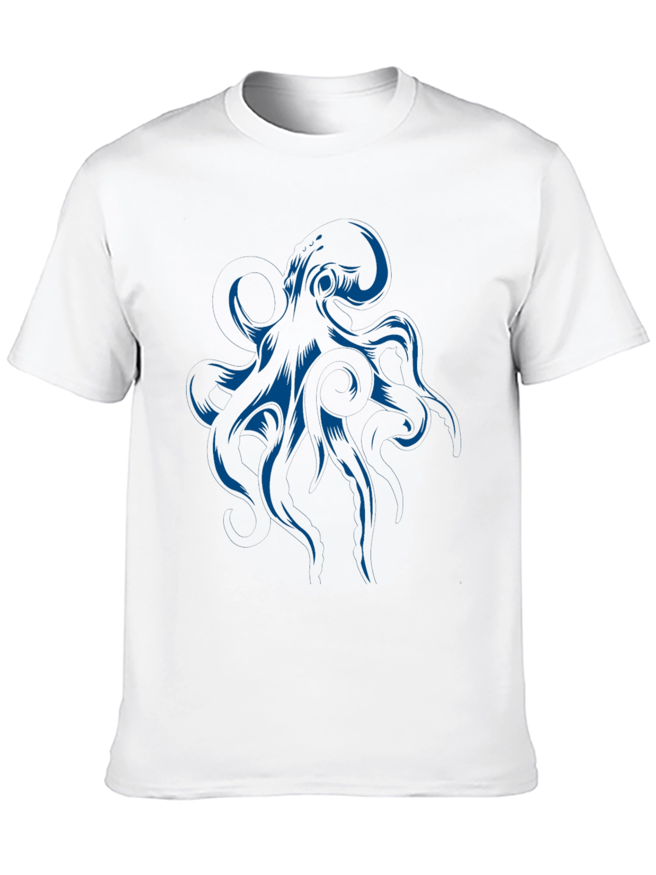 Octopus Graphic Print Black T-Shirt