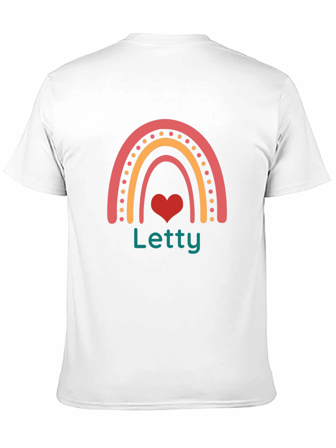 Letty Rainbow Heart Black T-Shirt
