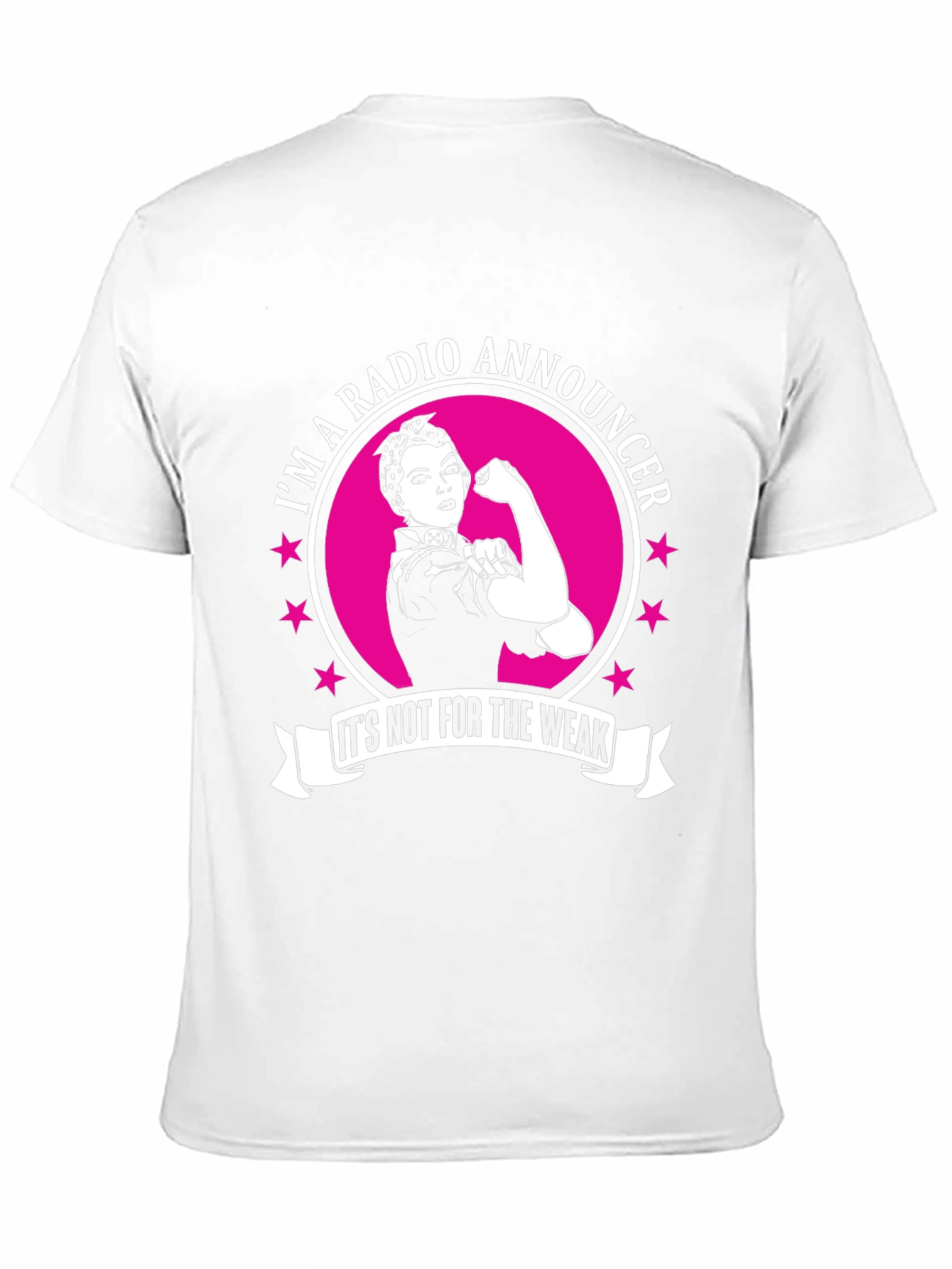 Radio Announcer Strong Woman Graphic Tee