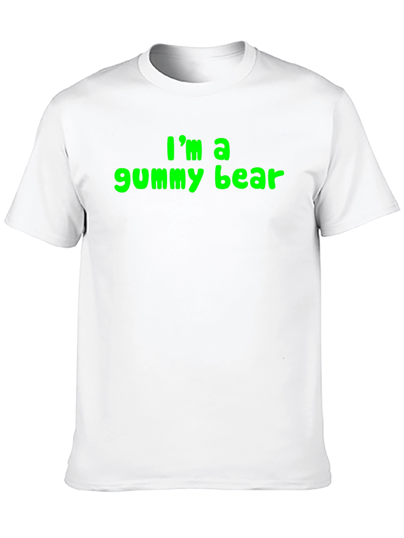 Im a Gummy Bear Mens Black T-Shirt