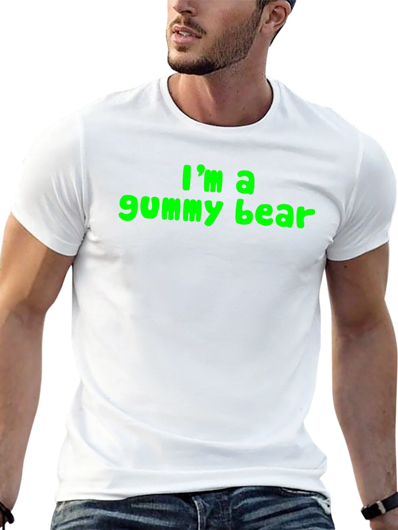 Im a Gummy Bear Mens Black T-Shirt