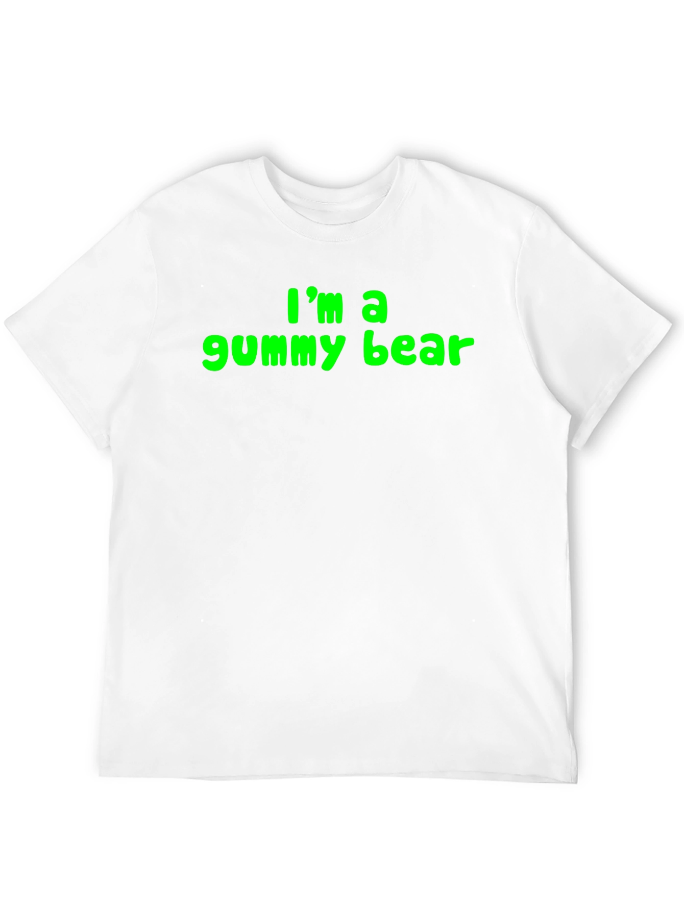 Im a Gummy Bear Mens Black T-Shirt