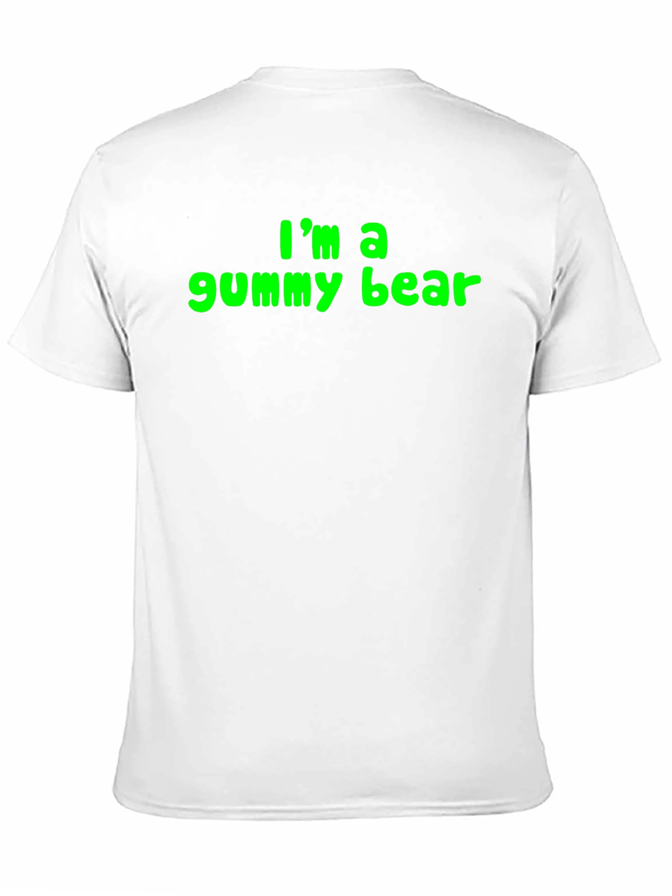 Im a Gummy Bear Mens Black T-Shirt