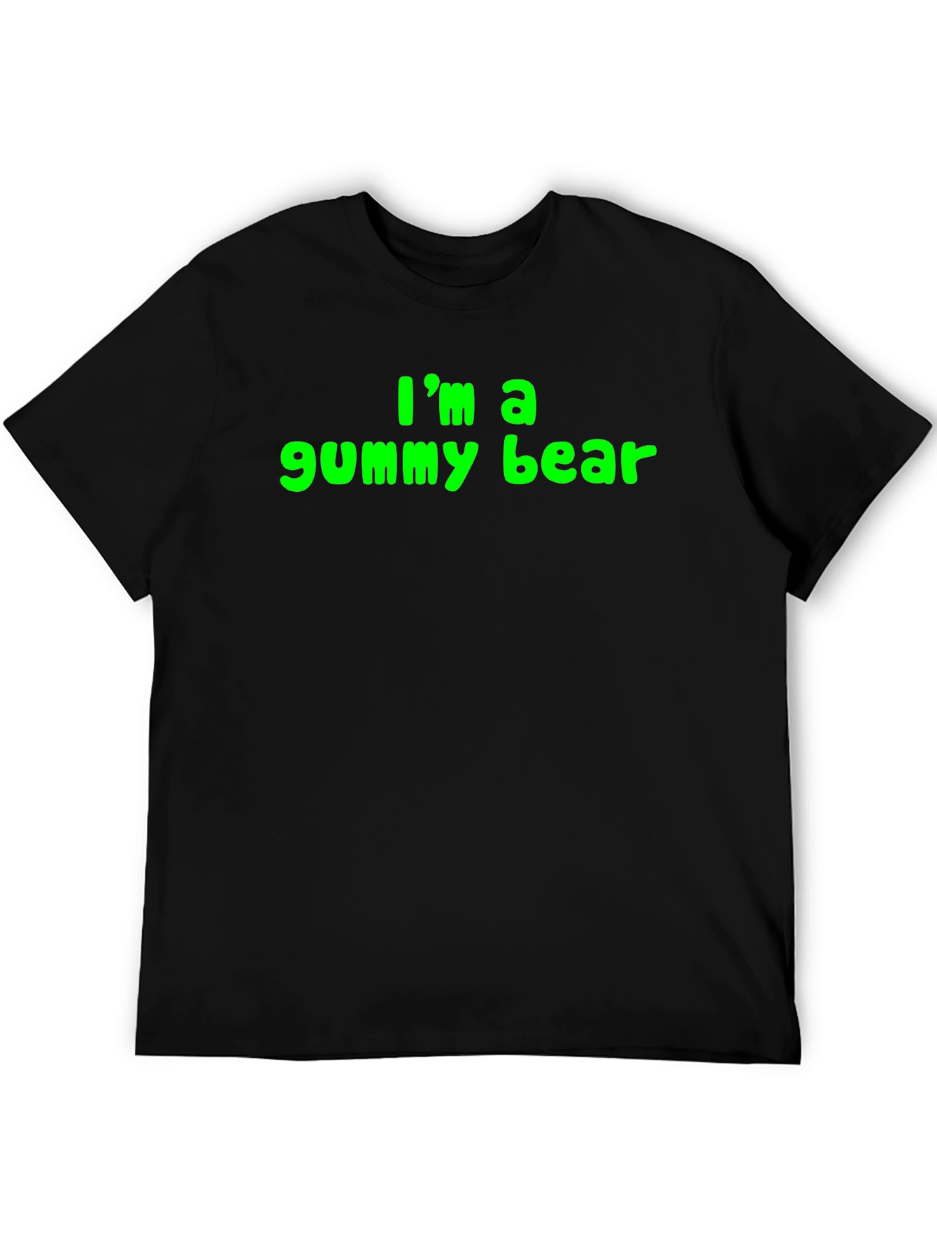Im a Gummy Bear Mens Black T-Shirt