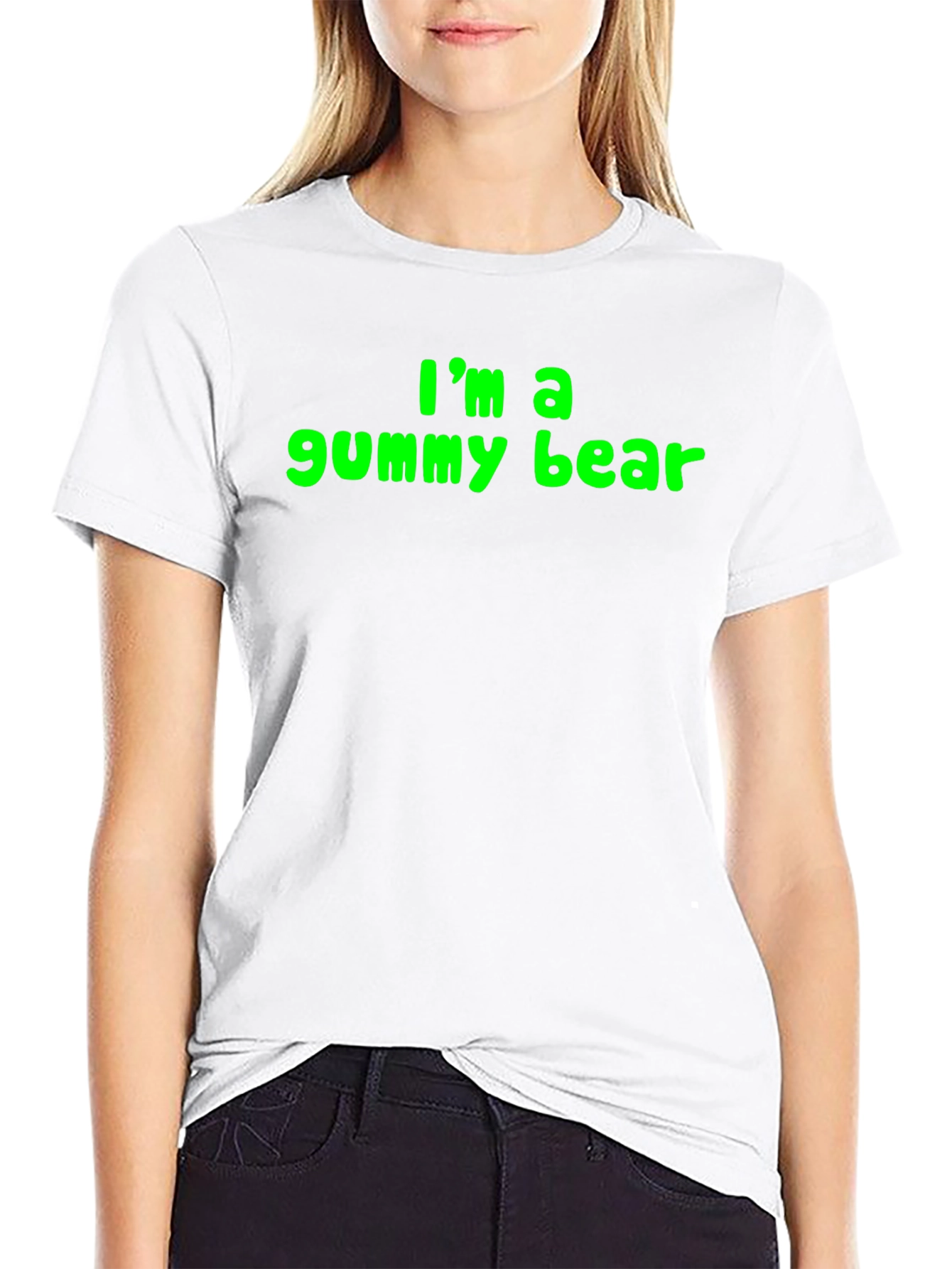 Im a Gummy Bear Mens Black T-Shirt
