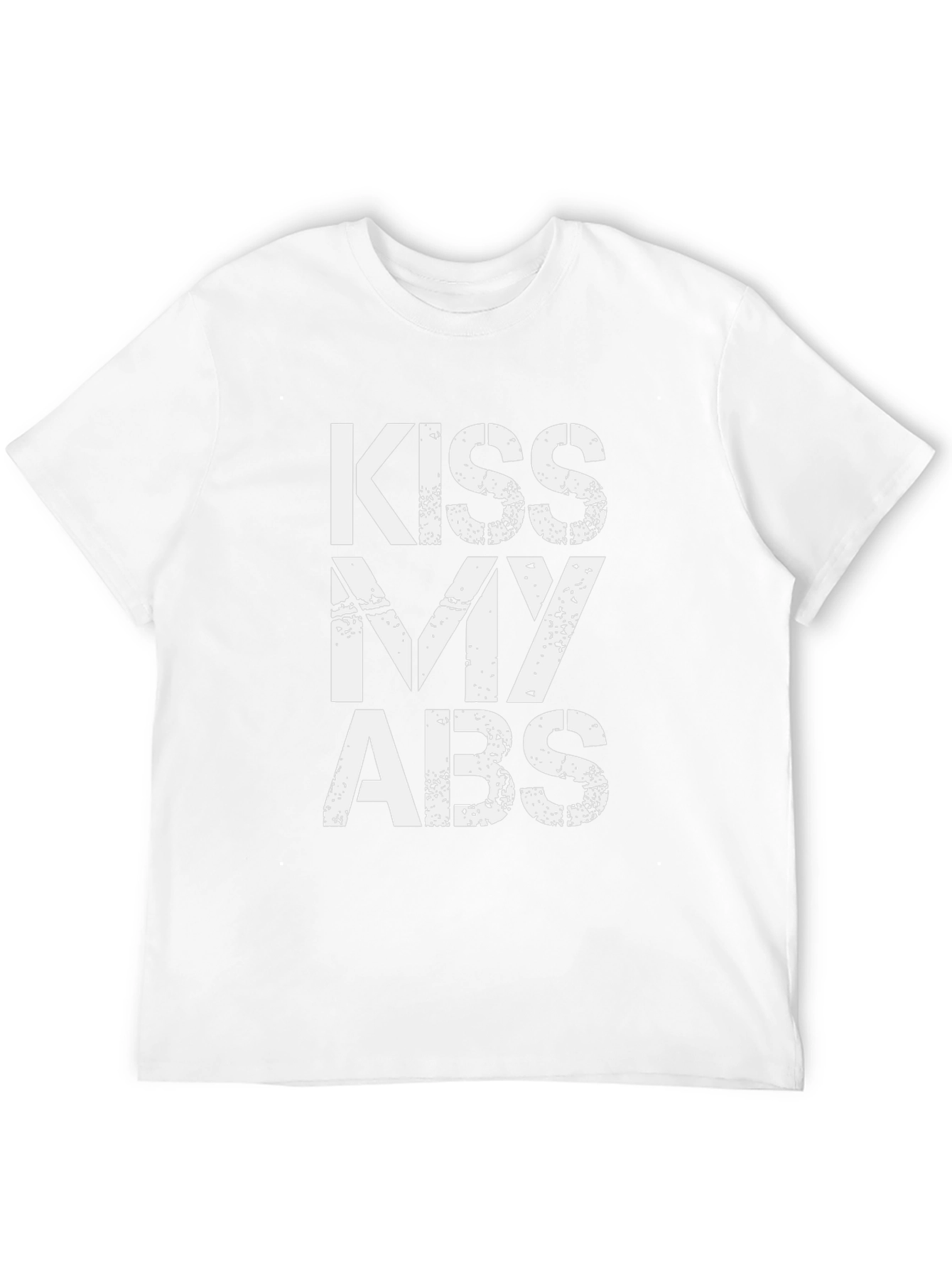 Kiss My Abs Graphic Tee - Black