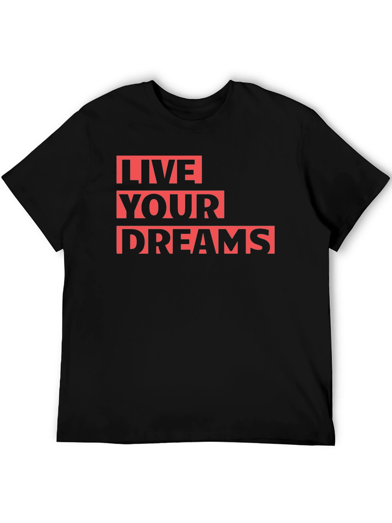 Live Your Dreams Graphic T-Shirt - Black