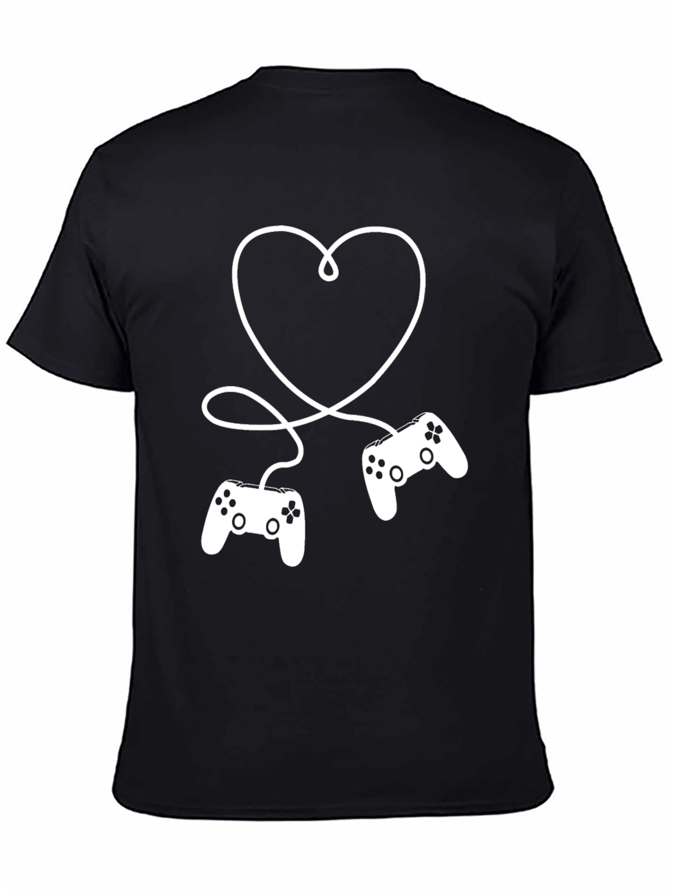 Gamer Love T-Shirt - Controller Heart Design