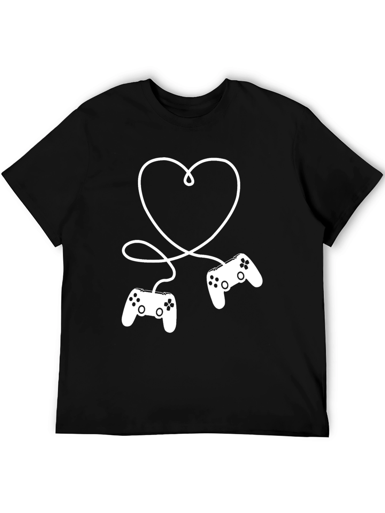 Gamer Love T-Shirt - Controller Heart Design