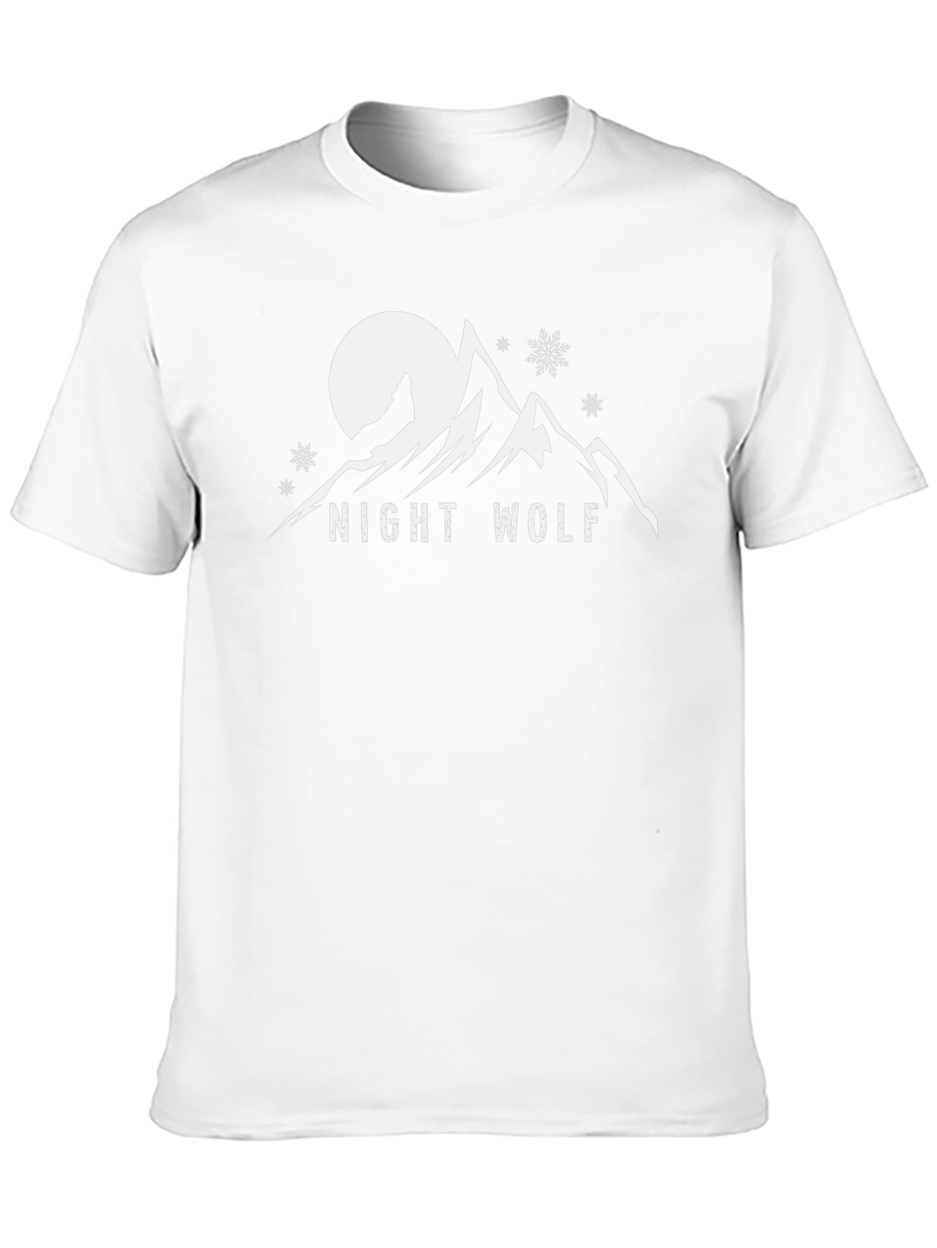 Night Wolf Graphic Tee - Mountain Moon Design