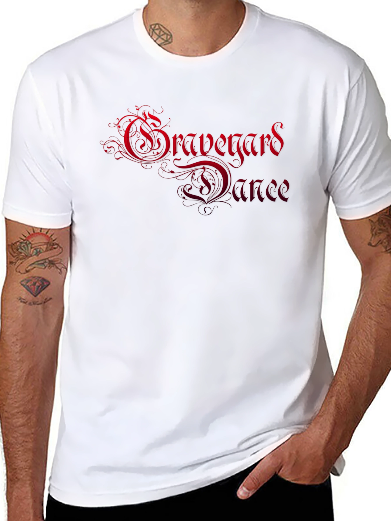 Graveyard Dance Graphic Tee - Black Cotton T-Shirt