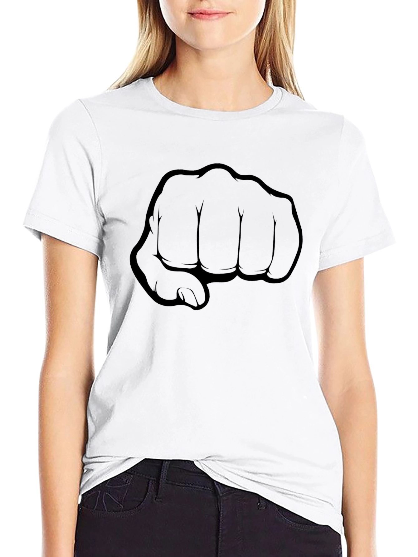 Bold Fist Graphic Black T-Shirt