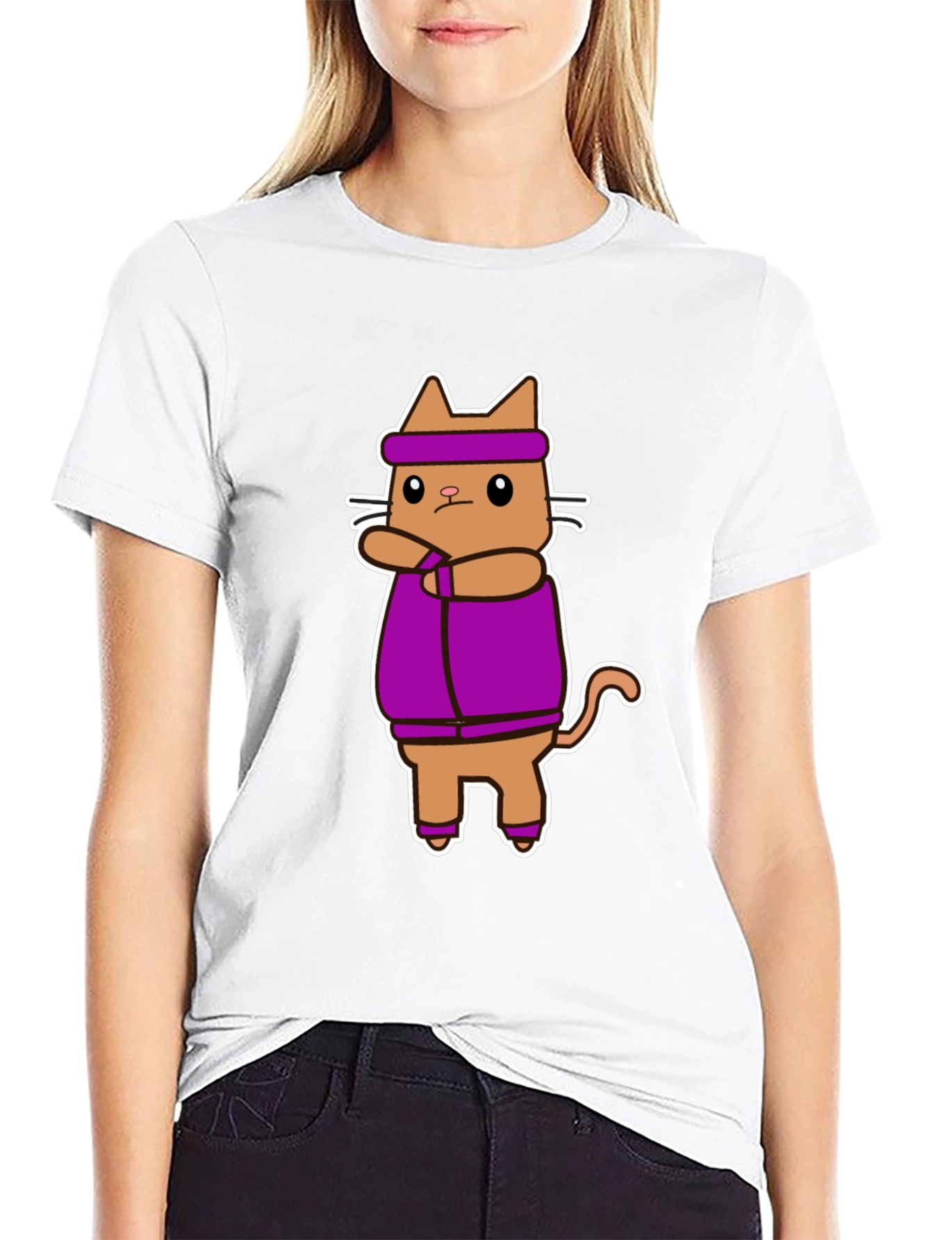 Workout Cat T-Shirt - Funny Gym Apparel