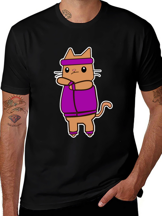 Workout Cat T-Shirt - Funny Gym Apparel