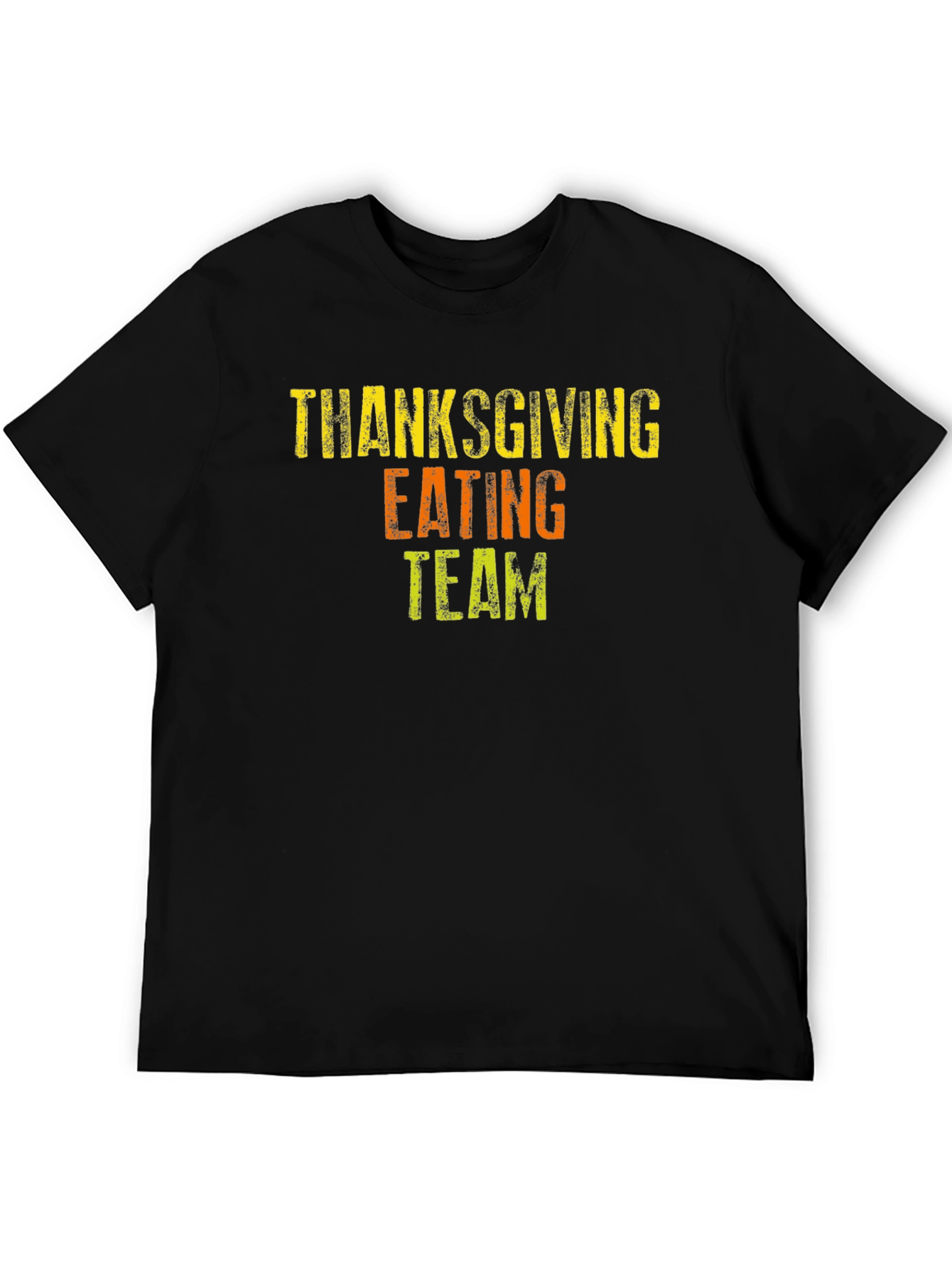 Thanksgiving Eating Team Black T-Shirt
