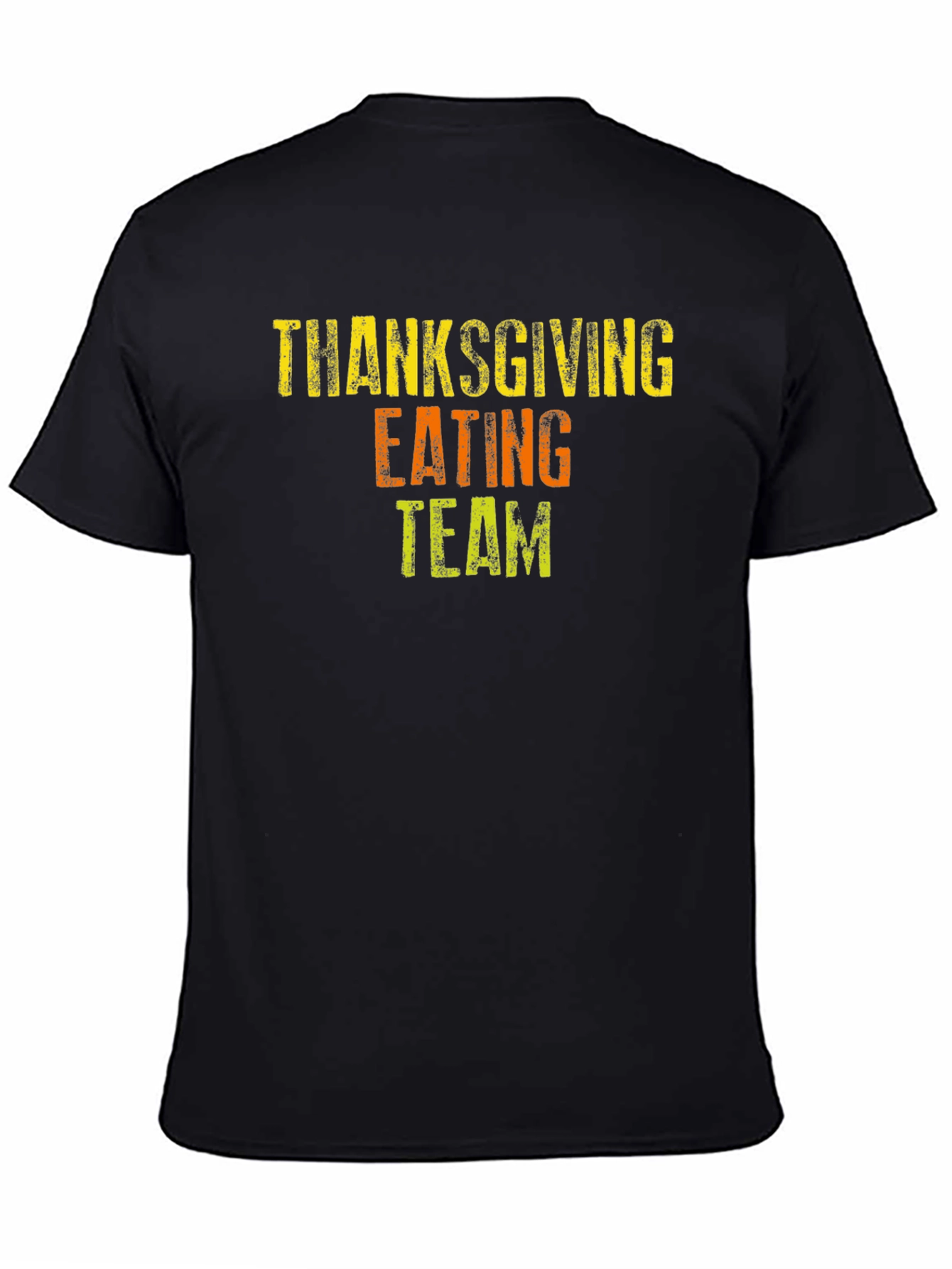 Thanksgiving Eating Team Black T-Shirt