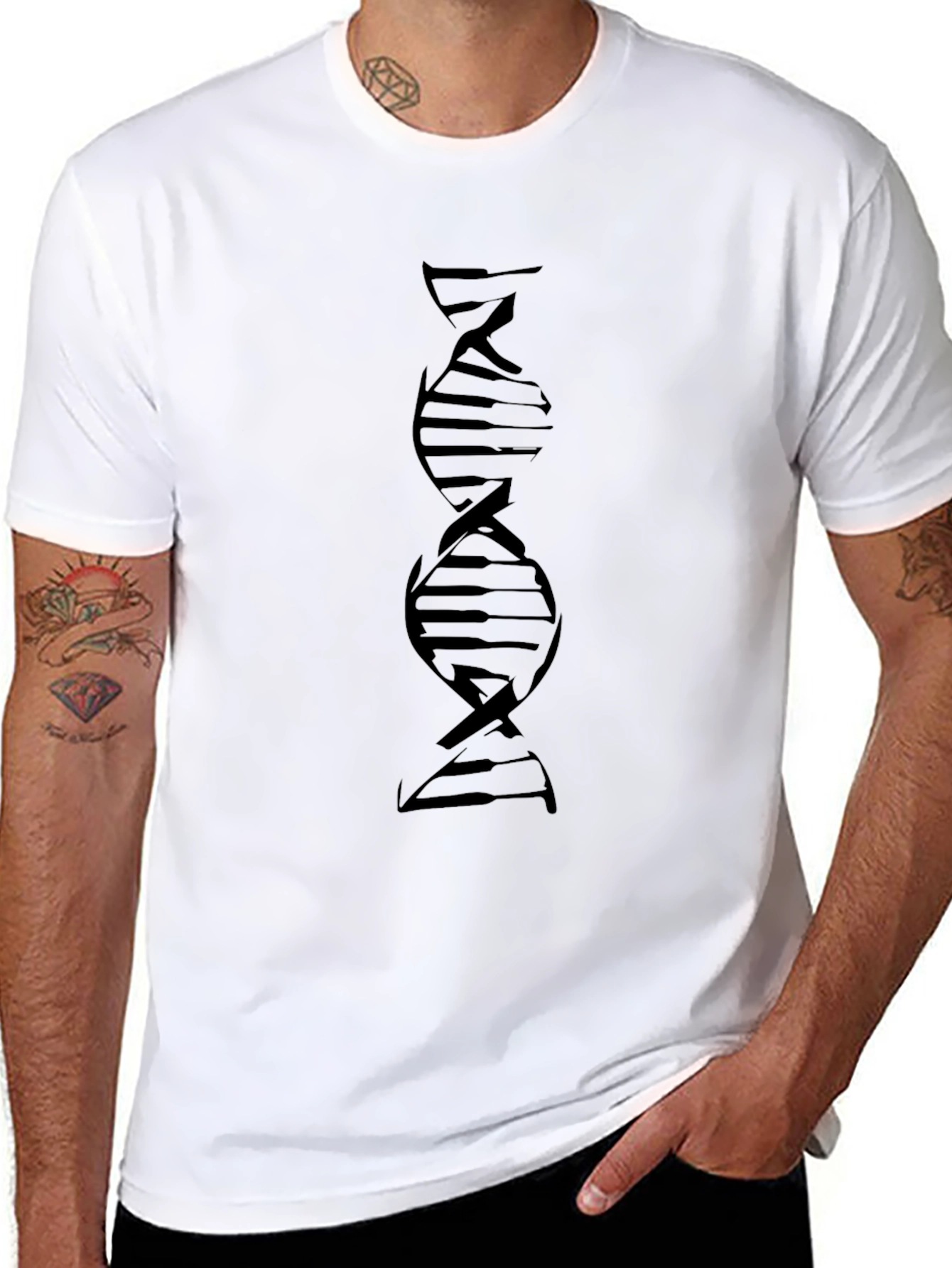 Piano DNA Graphic Tee - Black