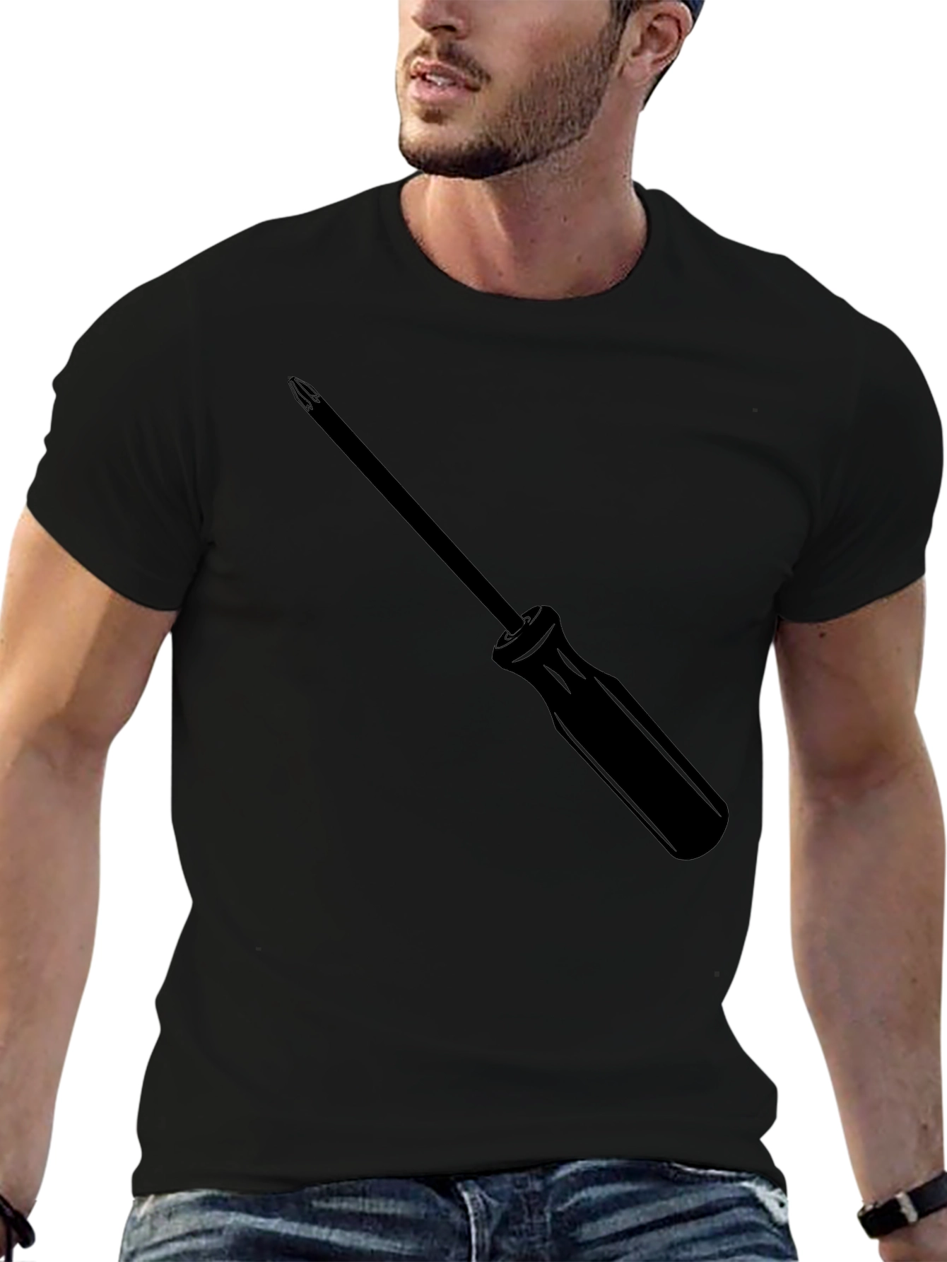 Black Screwdriver T-Shirt - Mens Graphic Tee