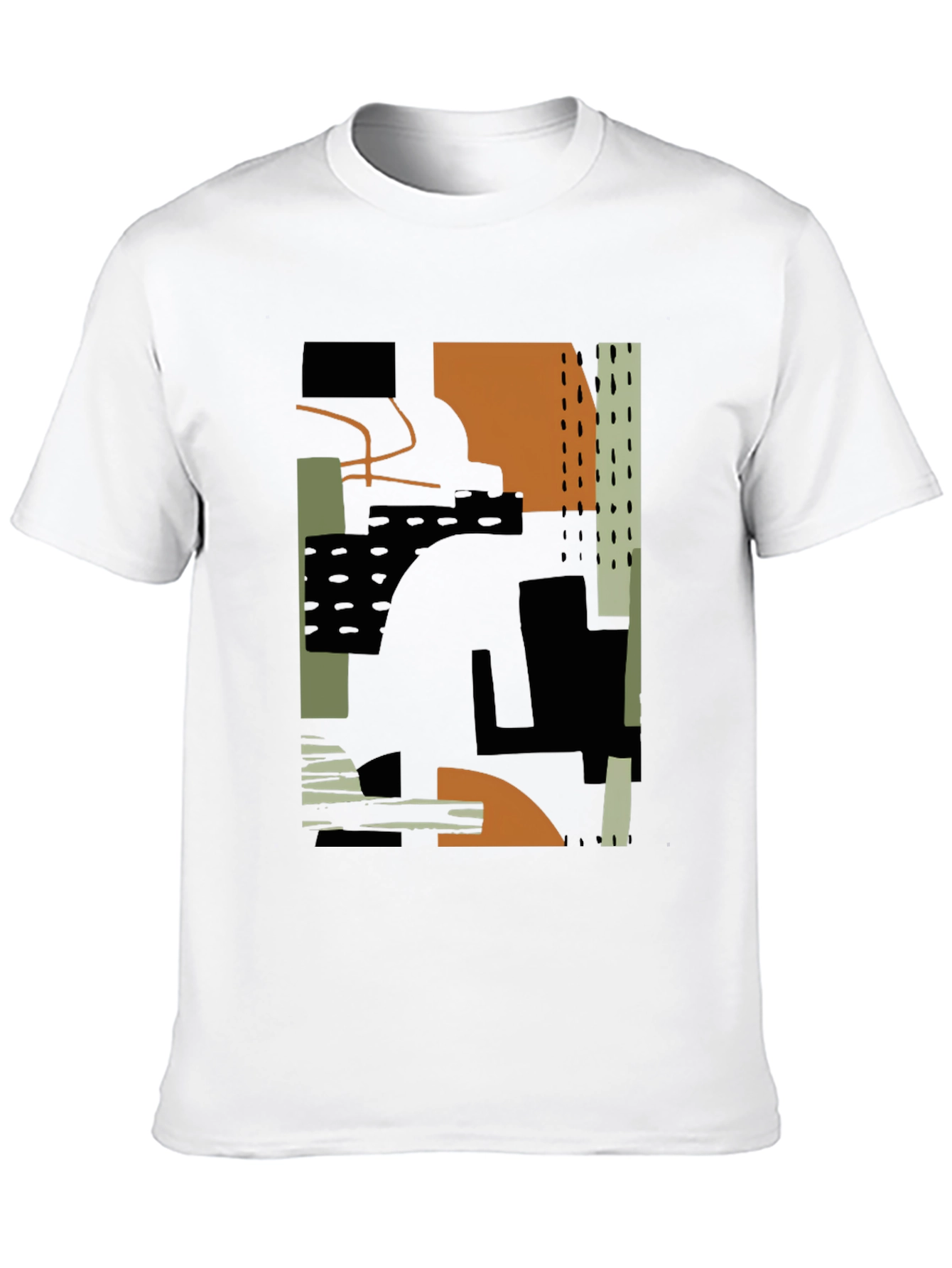 Abstract Art Tee - Modern Black T-Shirt
