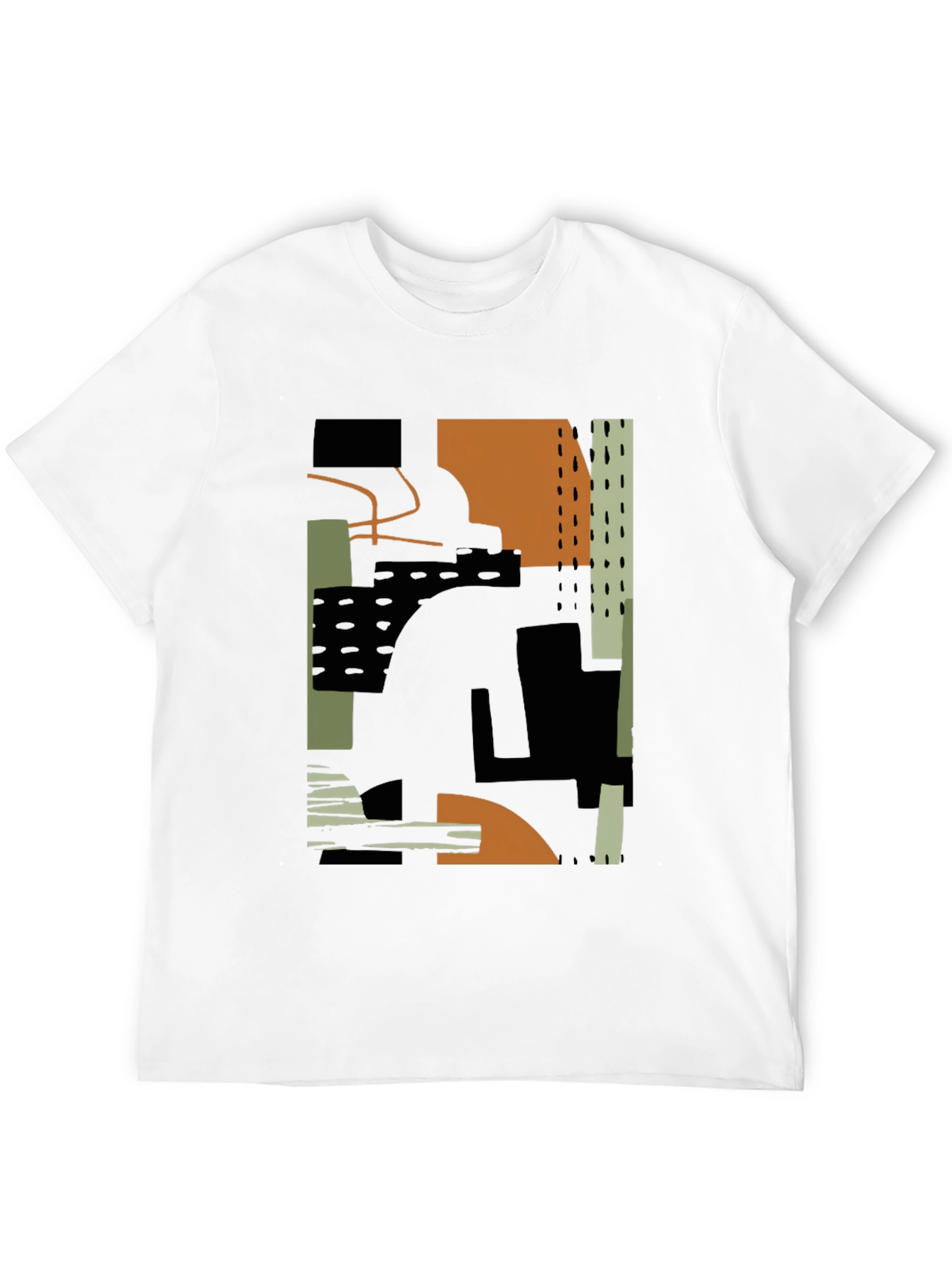 Abstract Art Tee - Modern Black T-Shirt