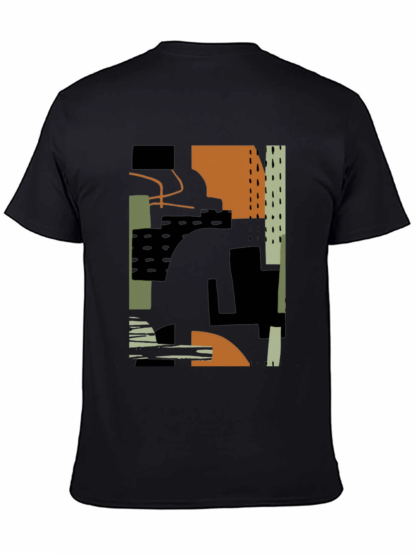 Abstract Art Tee - Modern Black T-Shirt
