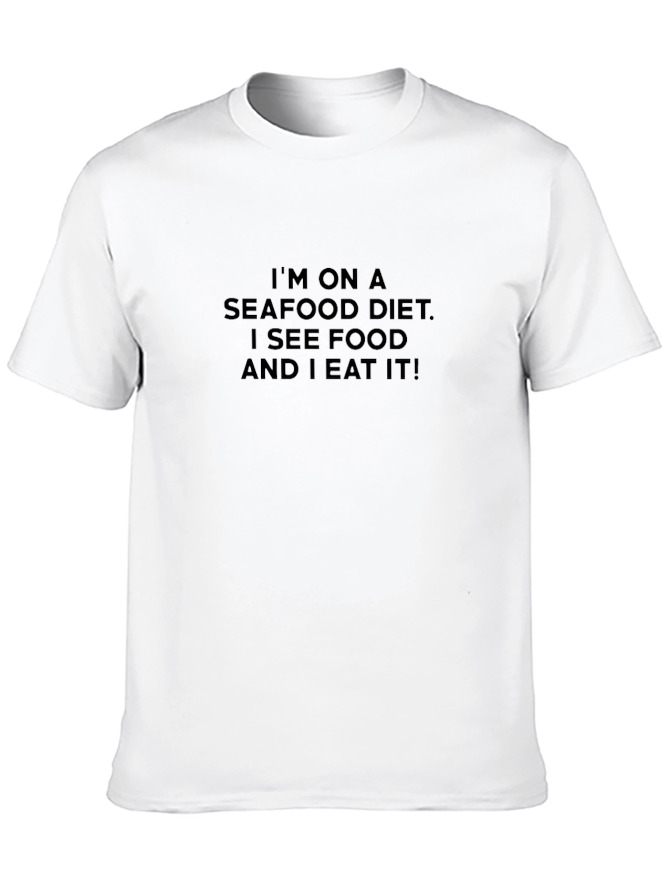 Seafood Diet T-Shirt - Funny Slogan Tee