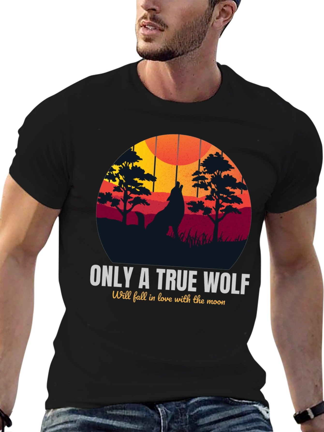 True Wolf Graphic T-Shirt