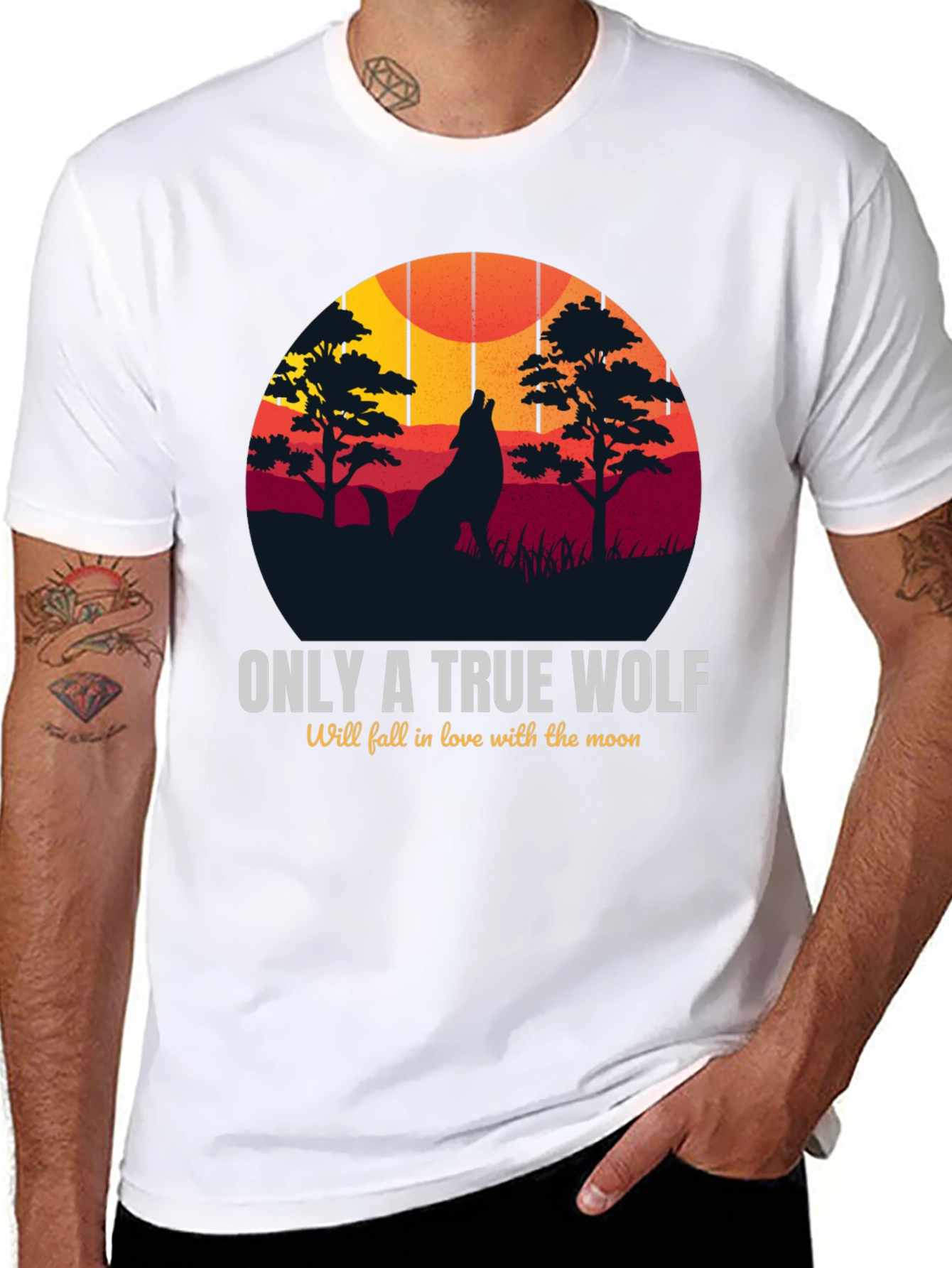 True Wolf Graphic T-Shirt