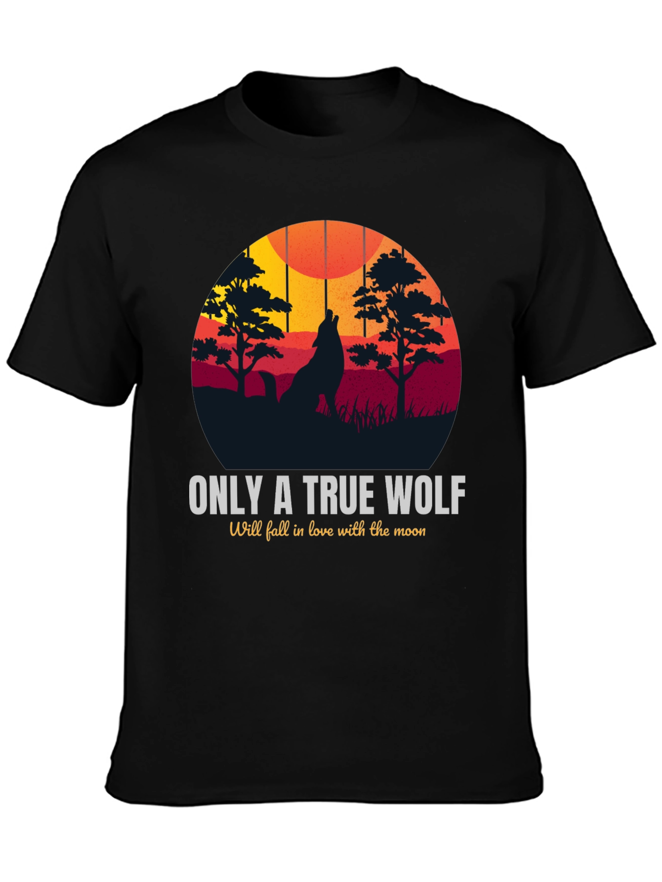 True Wolf Graphic T-Shirt