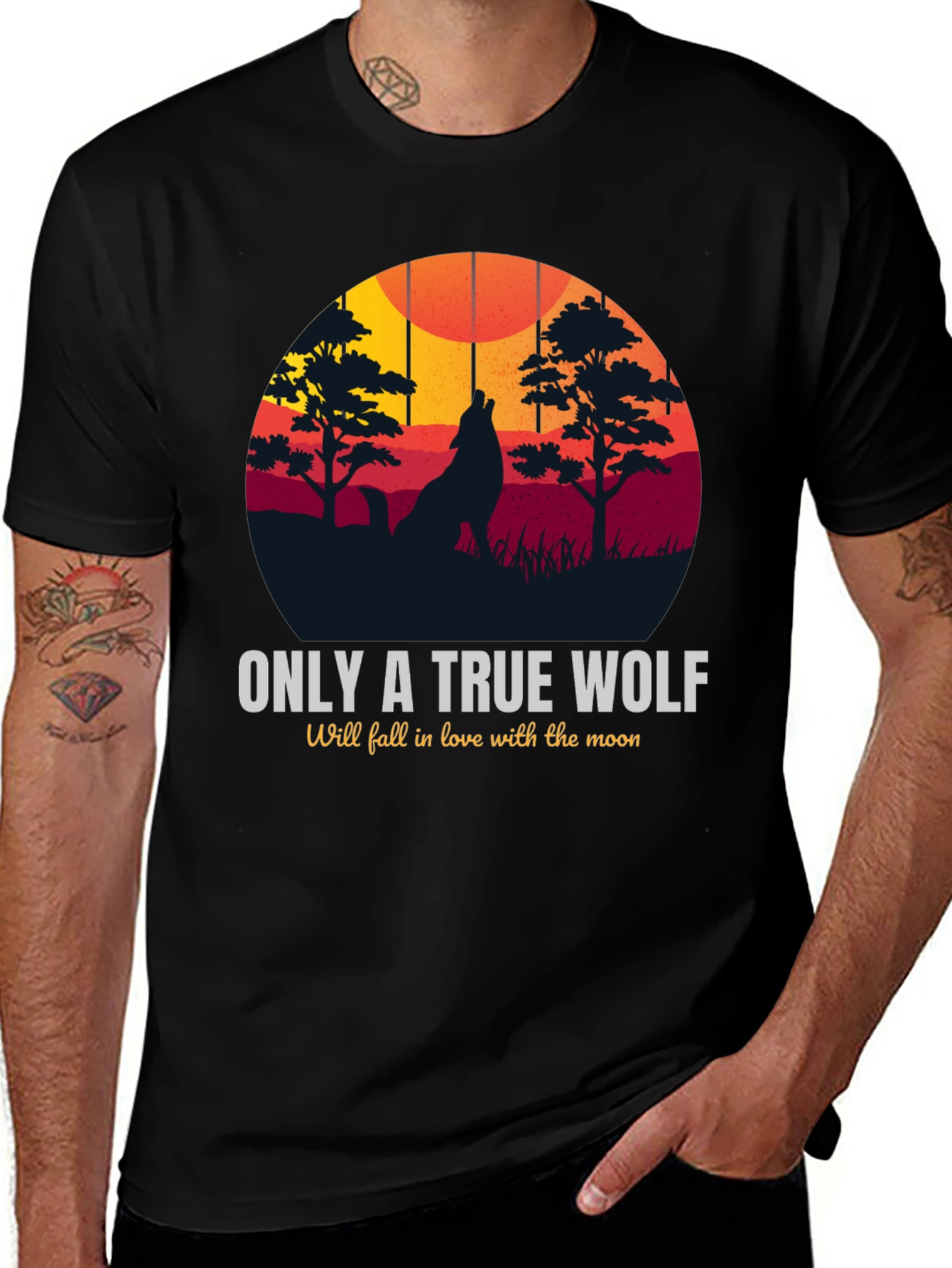 True Wolf Graphic T-Shirt