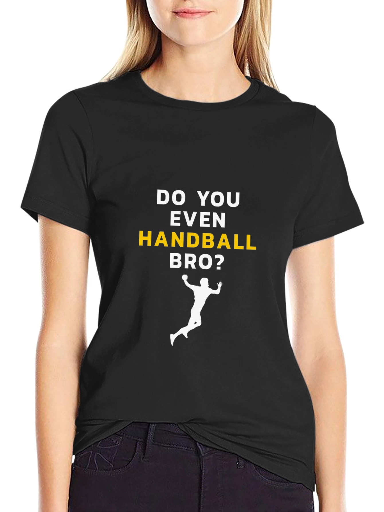 Handball Bro T-Shirt - Black Graphic Tee