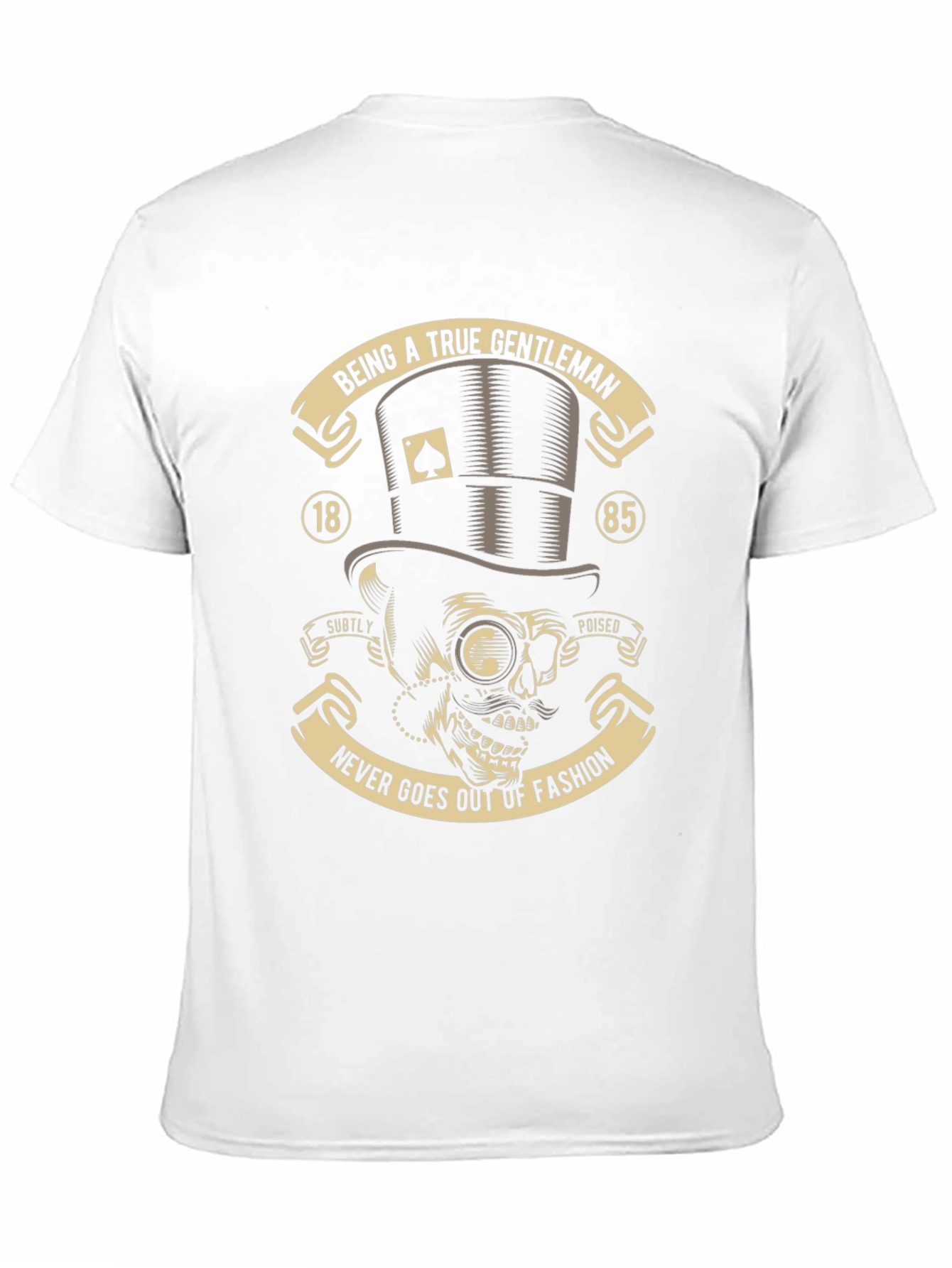 Gentleman Skull Graphic Tee - Never Out of Fashion