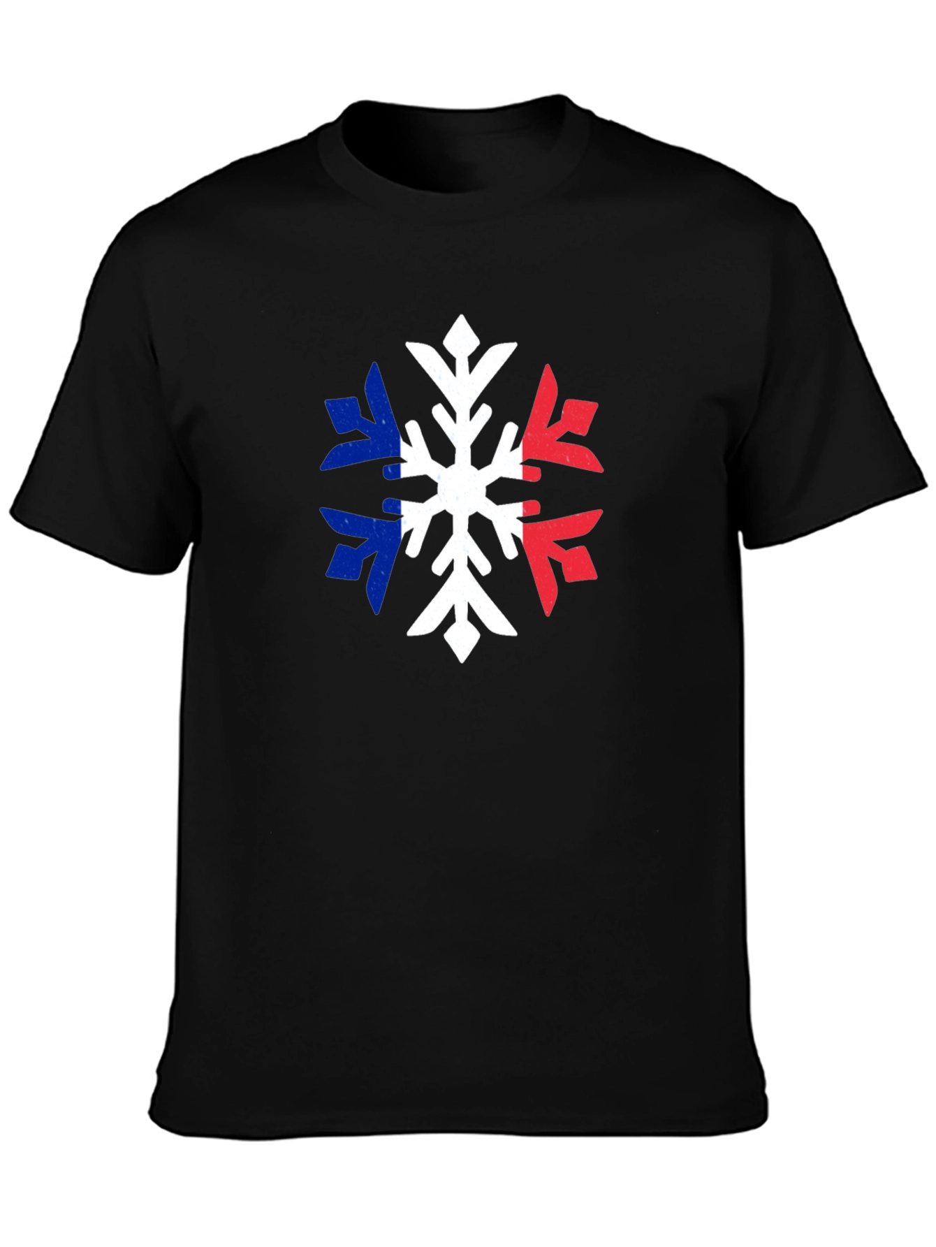 French Flag Snowflake T-Shirt